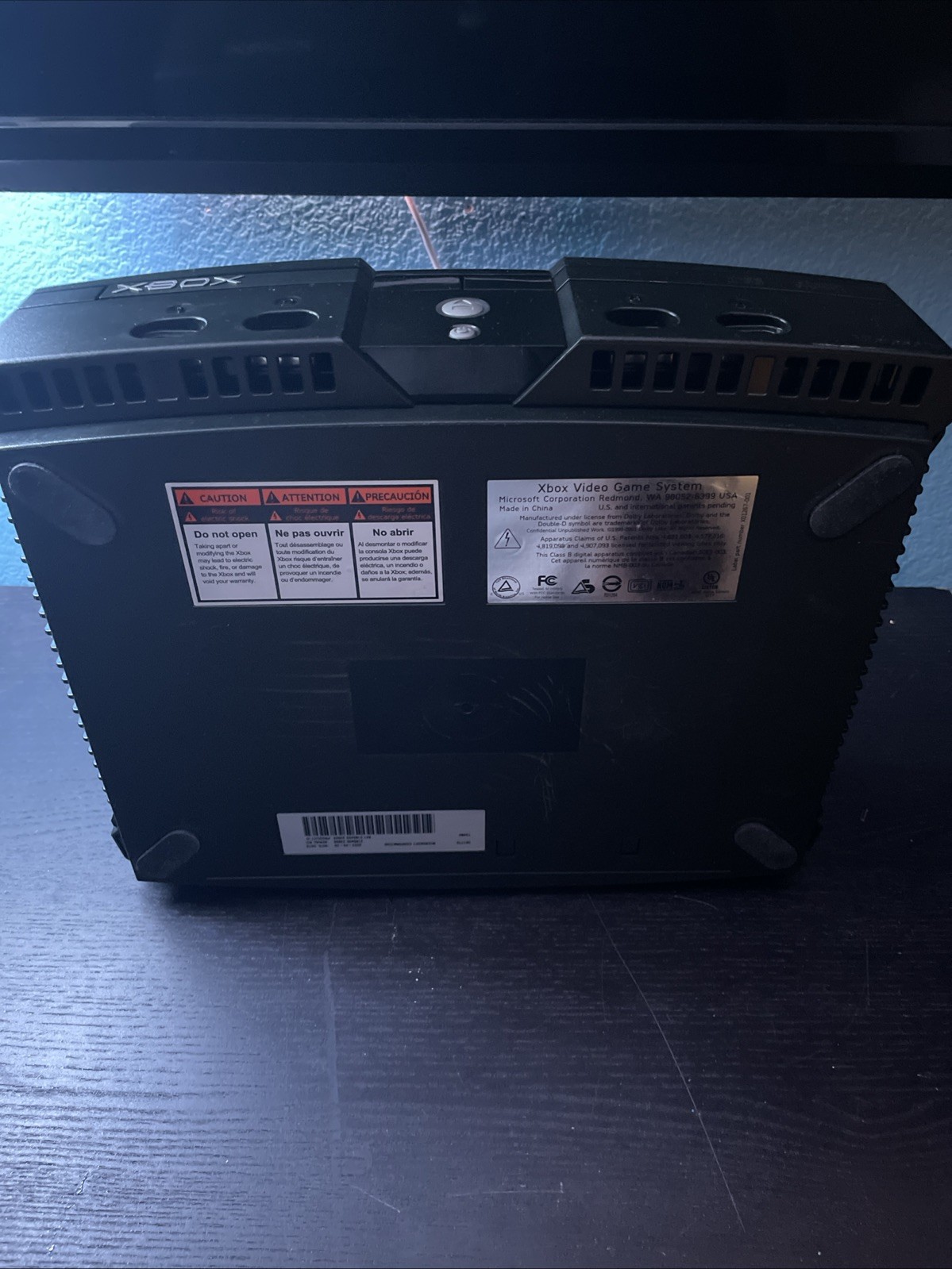 Microsoft OG Xbox Launch Edition 8GB Home Console – Black [UNTESTED]