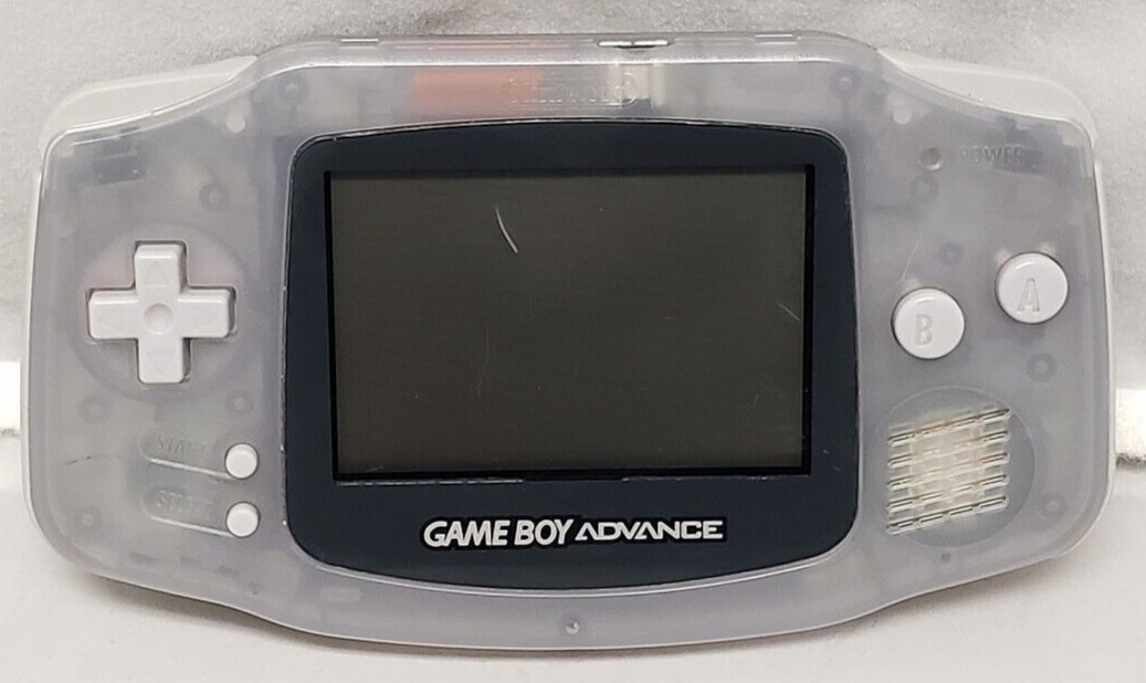 Nintendo Game Boy Advance 32 bit AGB-001 Portable Handheld System Glacier
