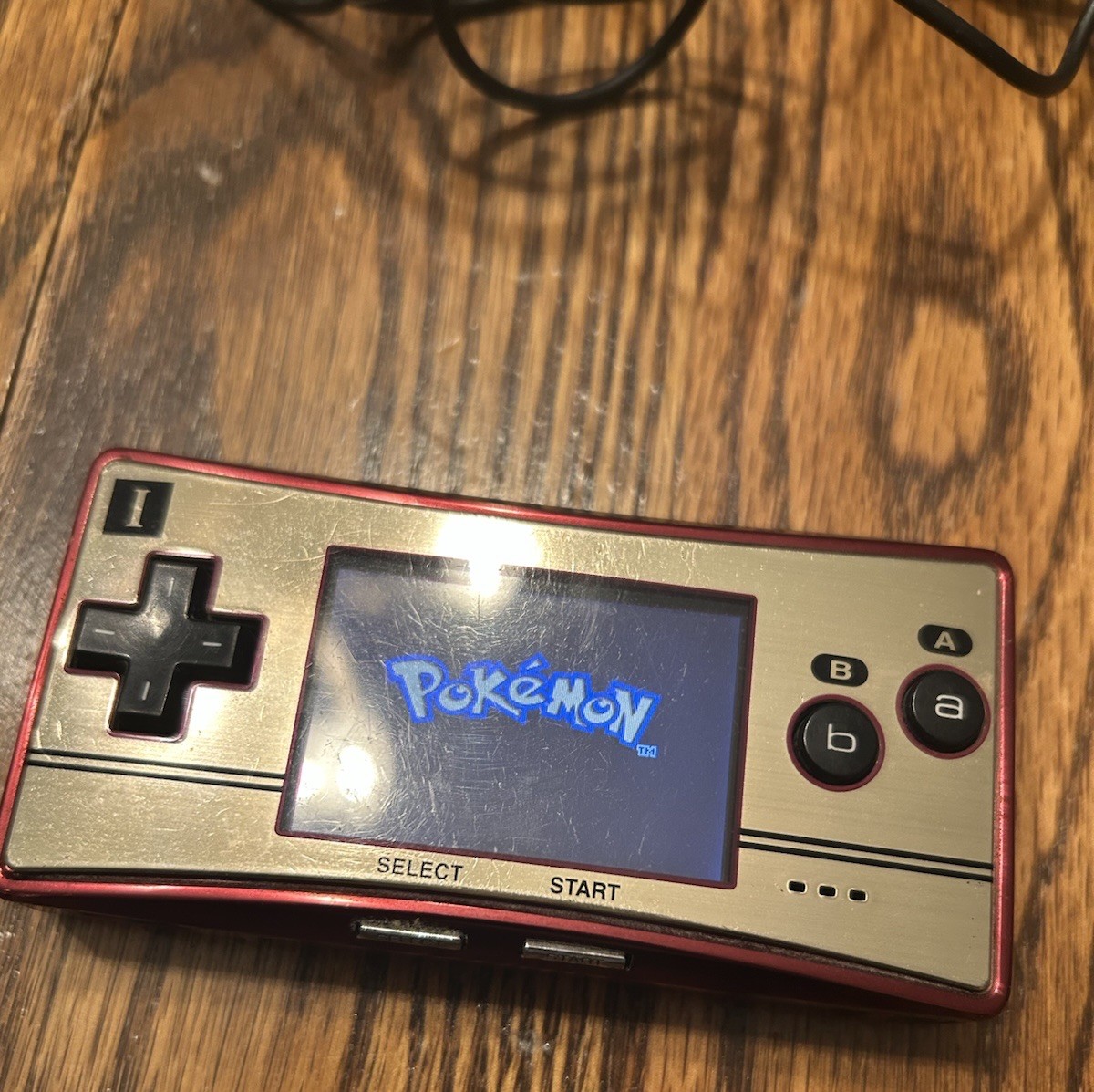 Nintendo Game Boy Micro 20th Anniversary Edition Famicom charger Pokemon Ruby