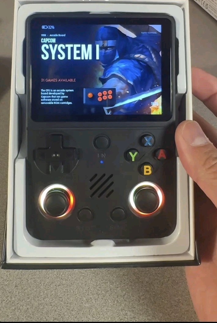 Avamoon RG36 PRO Handheld Game Console, 128G，RGB Lights, 20+ Emulators, Dual 3D