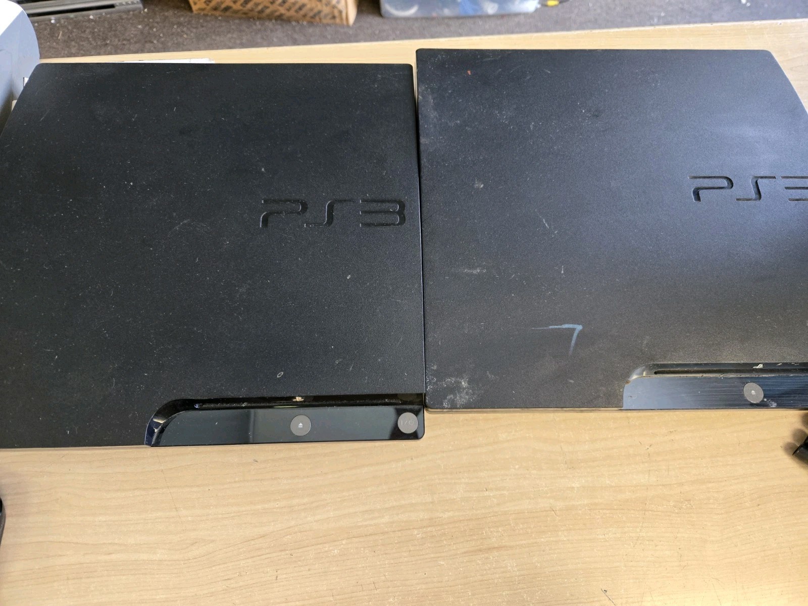 2 Sony PlayStation 3 PS3 Slim Consoles Parts/Repair CUH-2001B & CUH-2501B