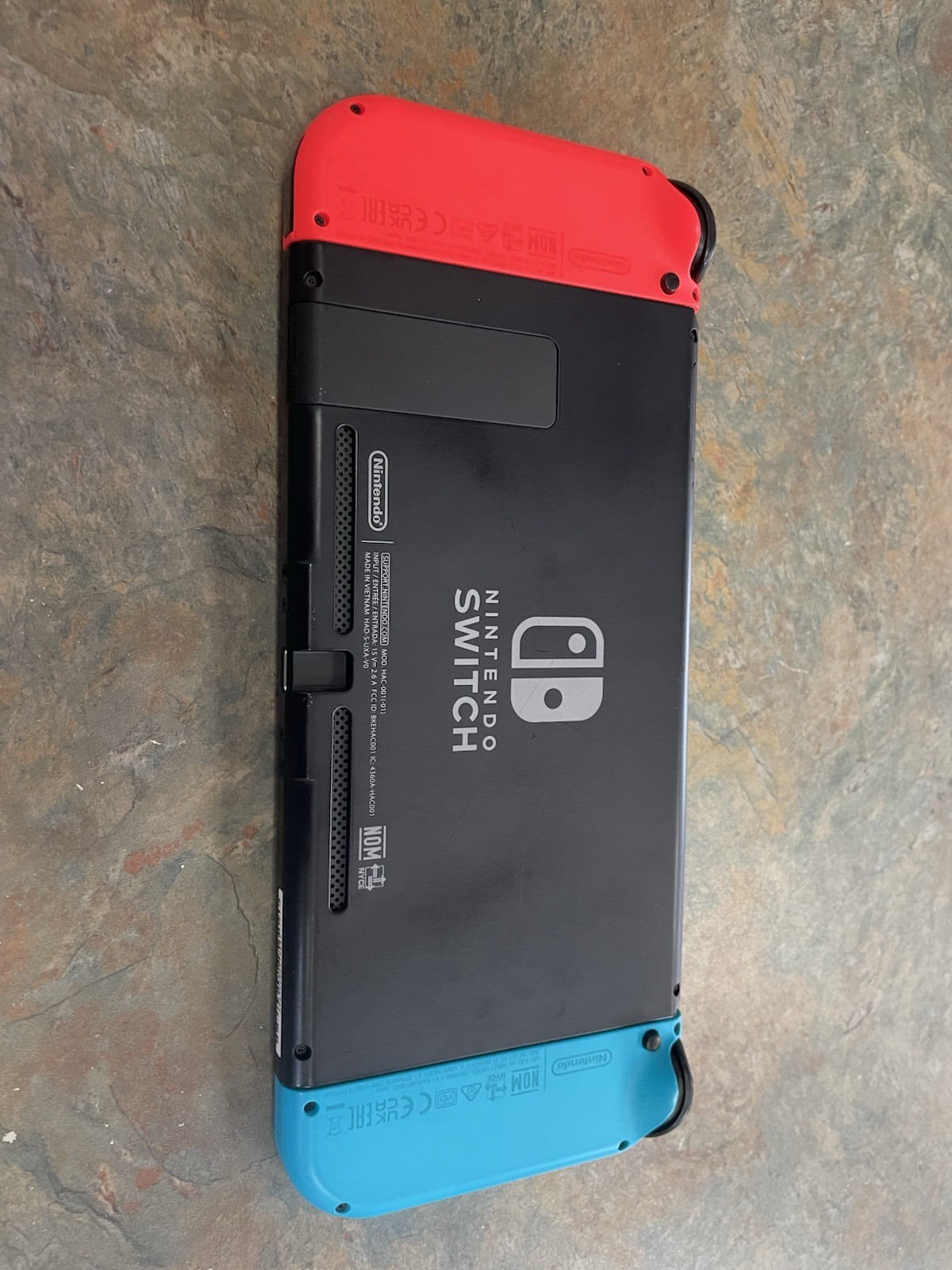 Nintendo Switch HAC-001 Console Neon Blue/Red Joy-Cons W/ Charger
