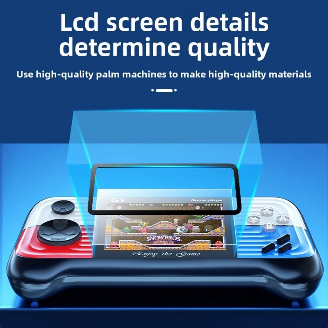 G9 Handheld Game Console 3.0” Screen Red Blue White Black USB-C AV 666 games