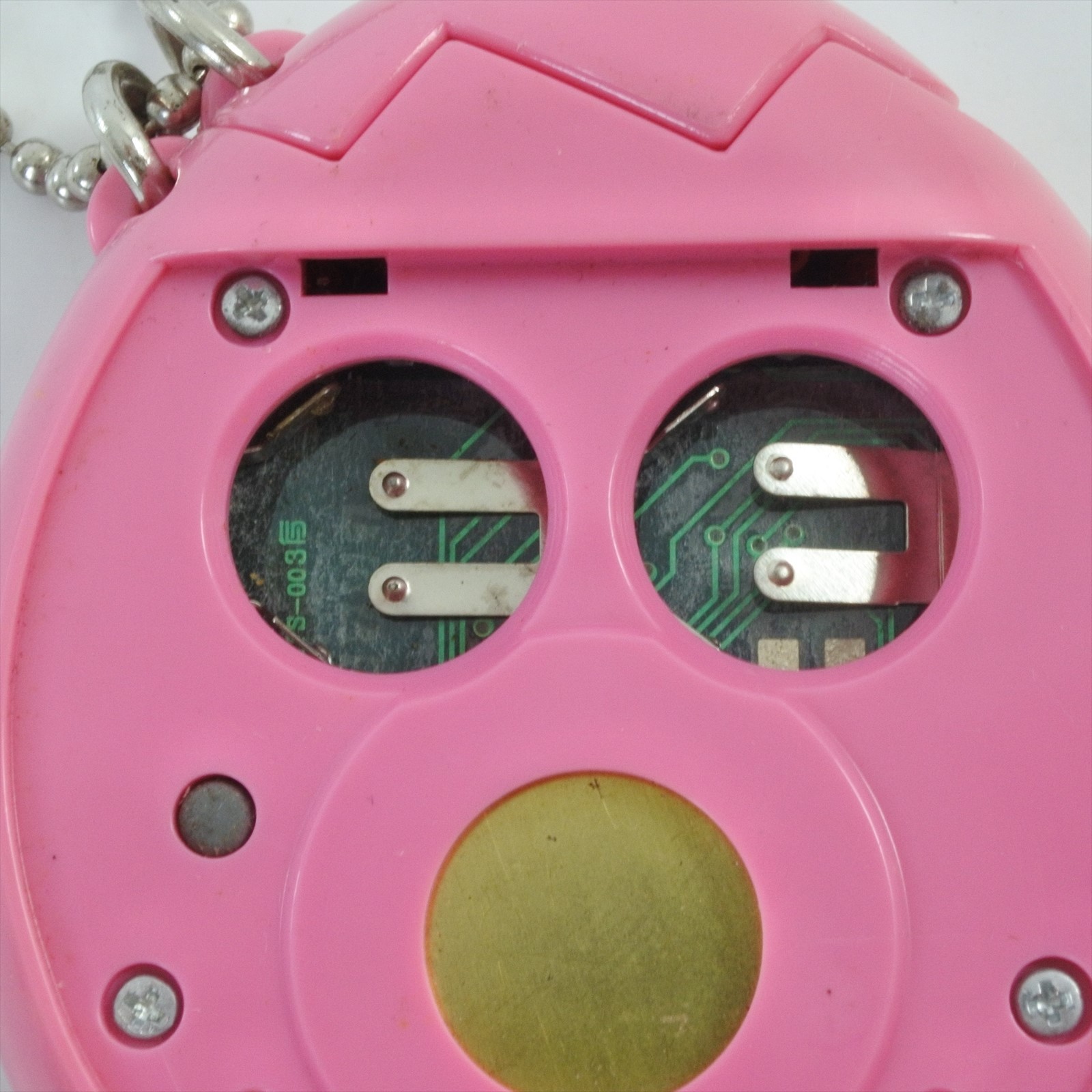 LCD TAMAGOTCH MESUCCHI Handheld Console Pink Logo Bandai 0308