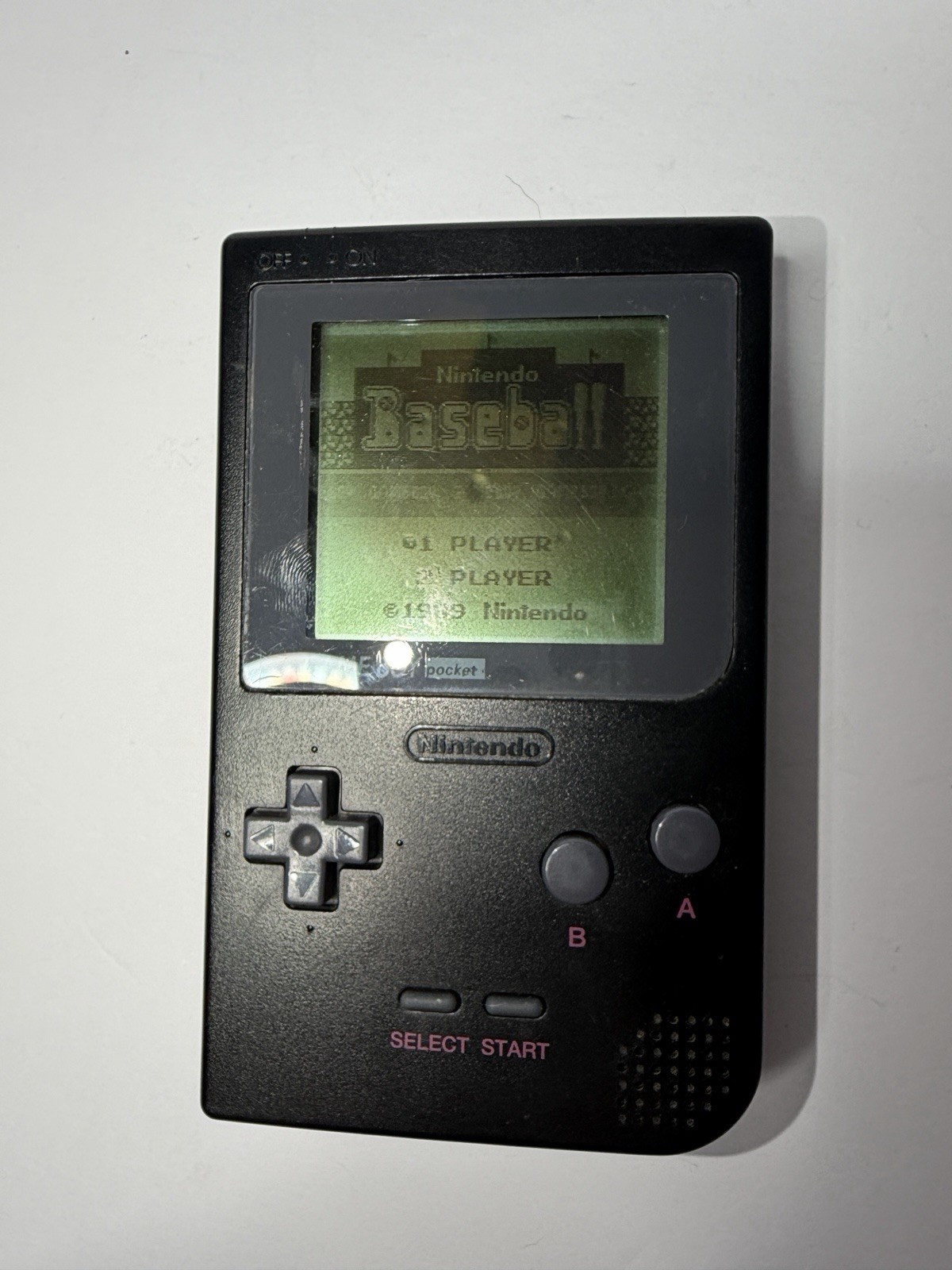 Nintendo Game Boy Pocket Black. Working Good with Original Battery Cover + Games
