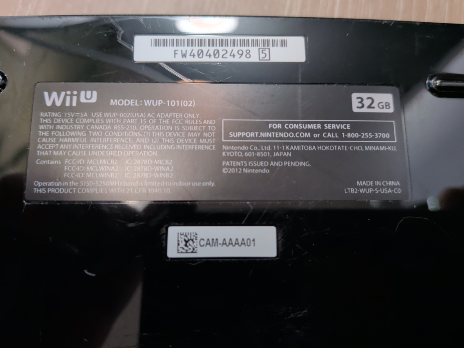 Nintendo 32G Wii U Deluxe Black Console Gaming System Bundle • Tested/Working