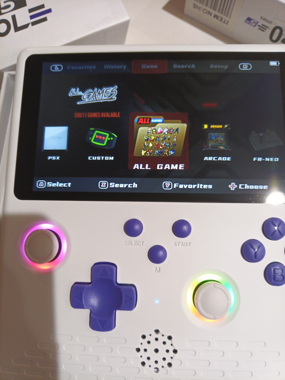 H5 5.0″ HD IPS Screen Open Source Linux System Retro Handheld Video Game Console