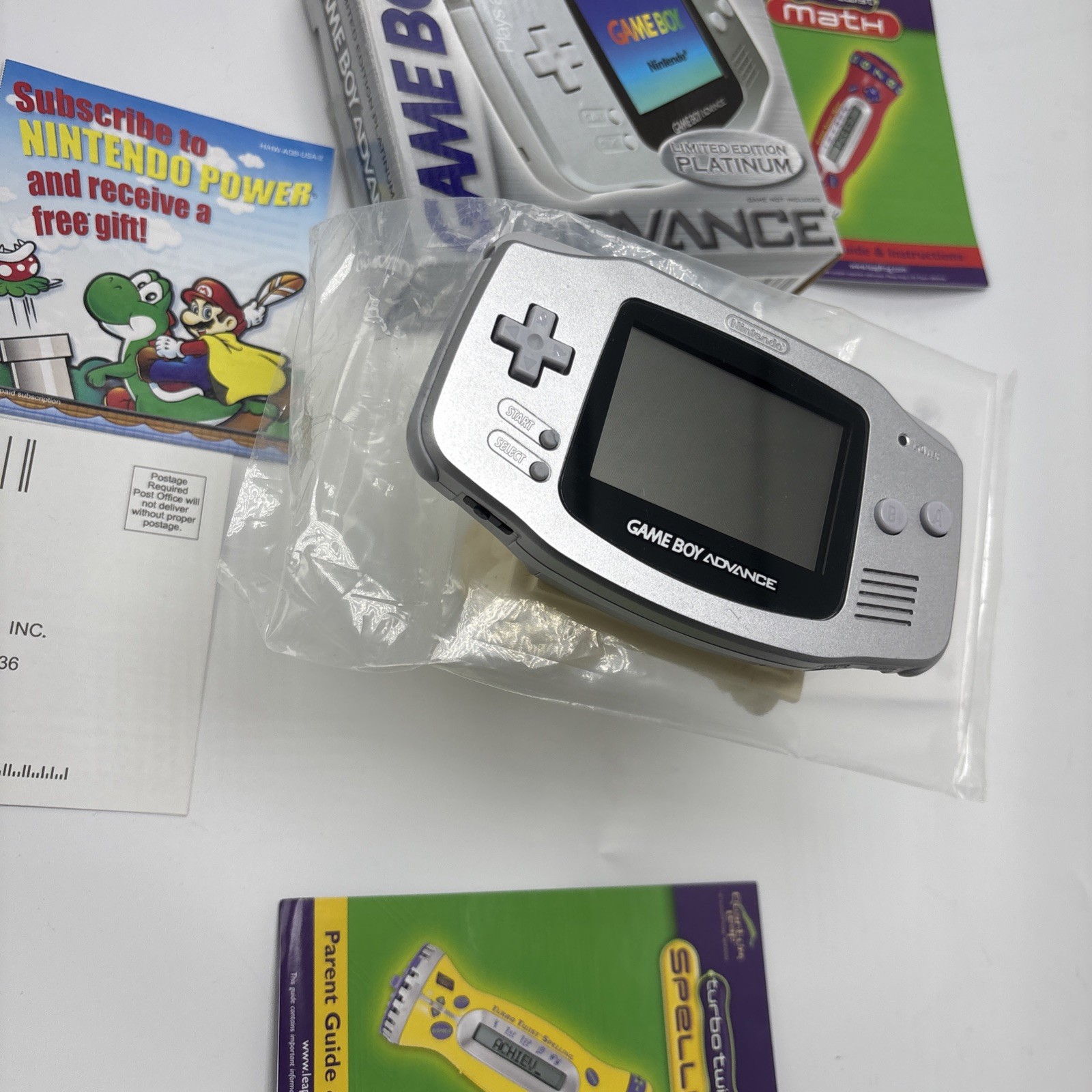 Nintendo Game Boy Advance GBA Console Limited Edition Platinum