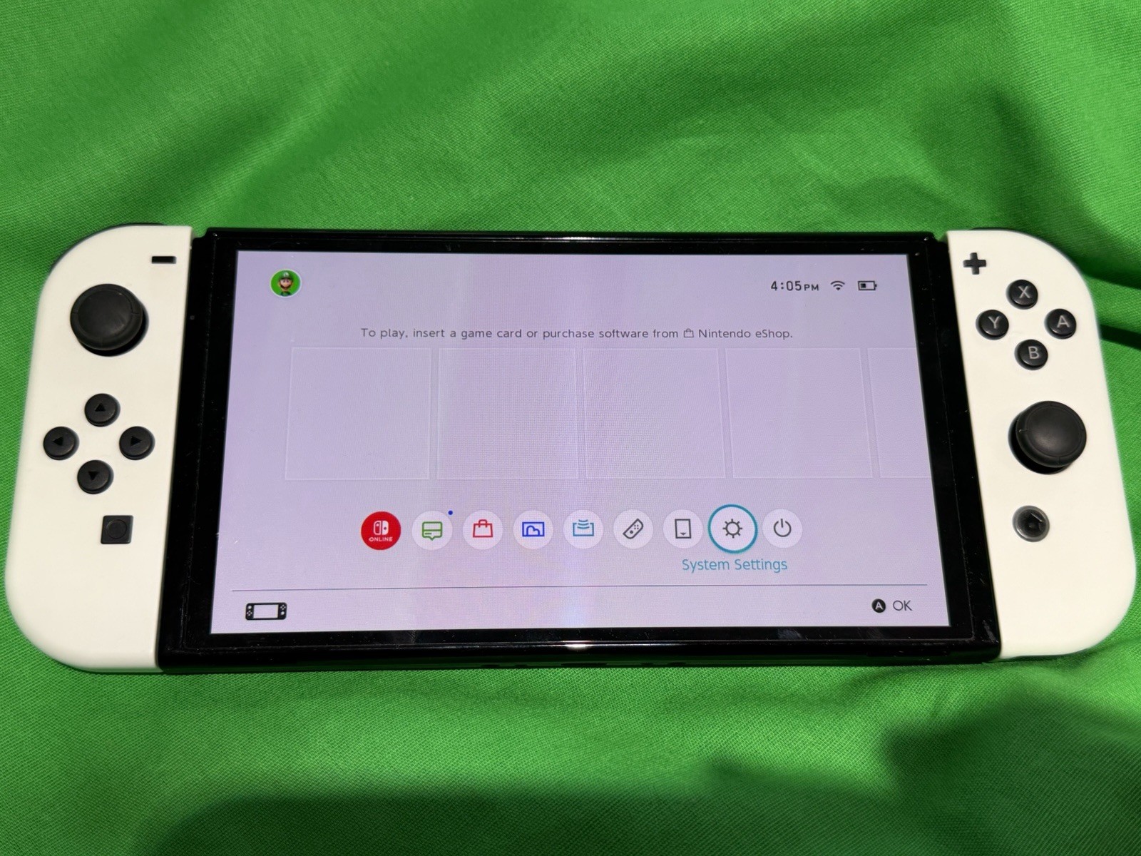 Nintendo Switch OLED Bundle White Console w/ Dock, Joy-Con, Charger, Case, Box