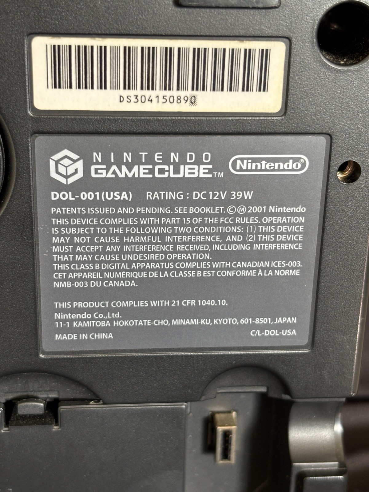 Nintendo GameCube Console DOL 001 Black Controller Memory Card OEM VTG Working