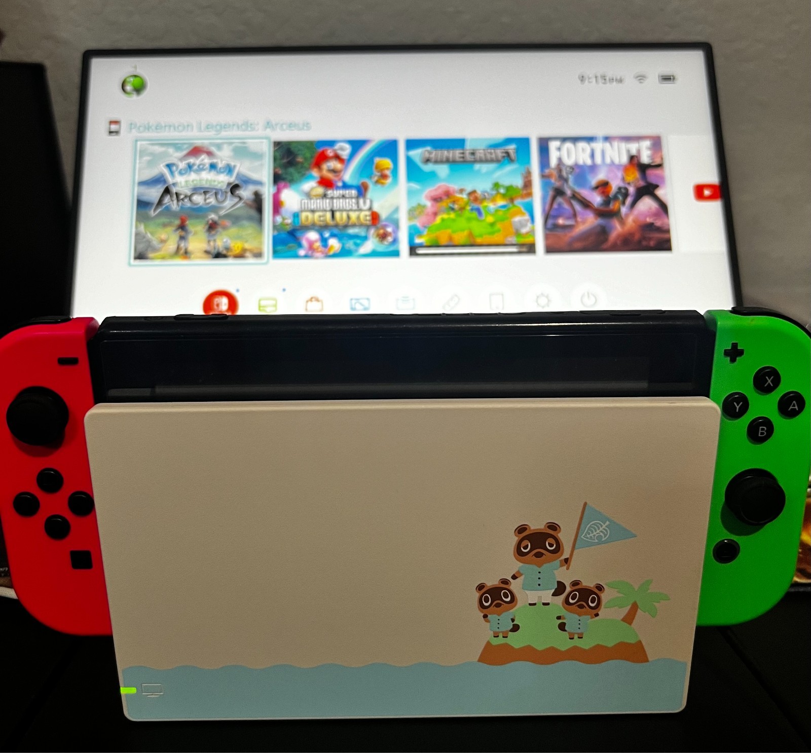 Nintendo Switch Animal Crossing Edition Docking Station Only -No cords/Joysticks