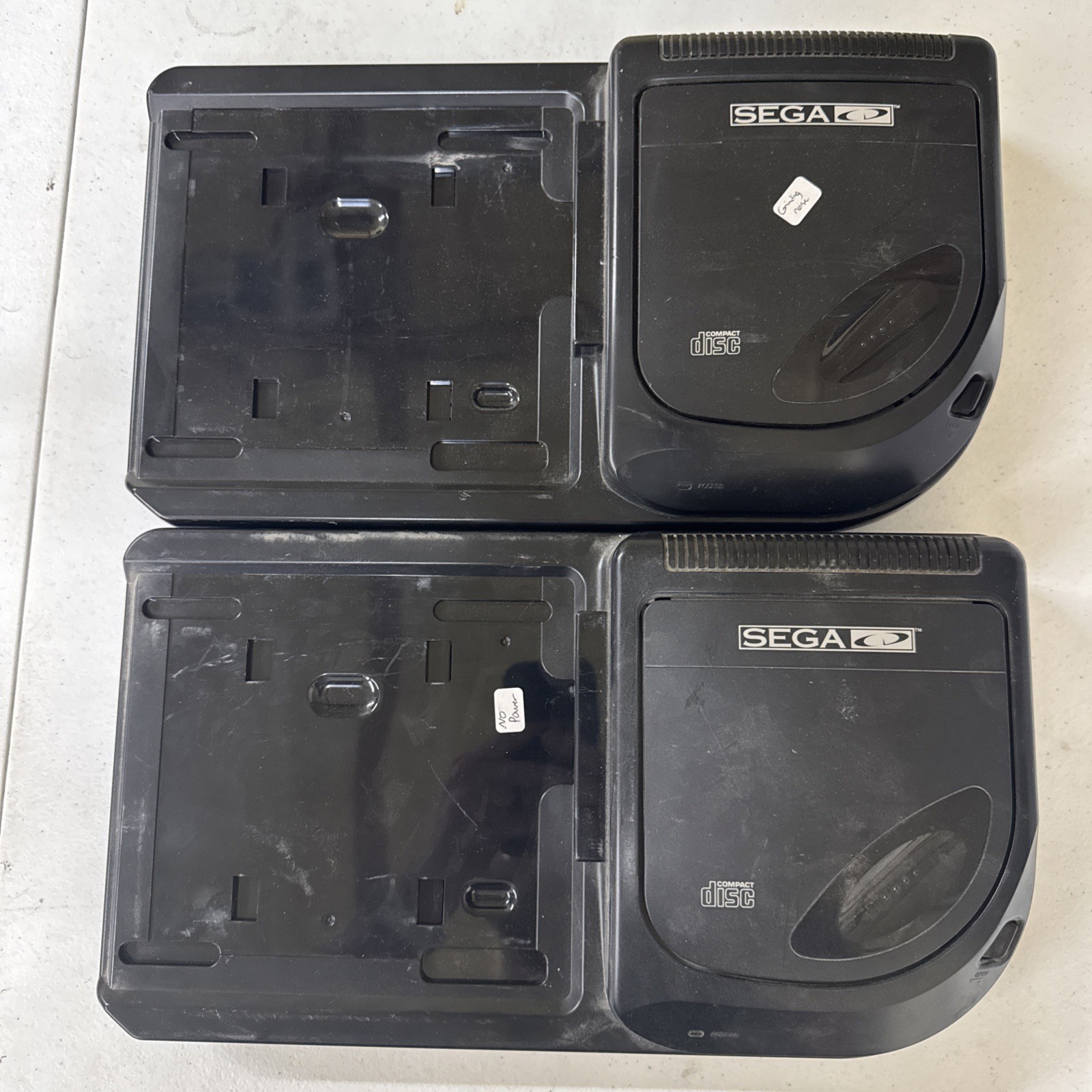 Sega CD Model 2 Genesis Model 2 Console for Parts/Repair Lot Of 2