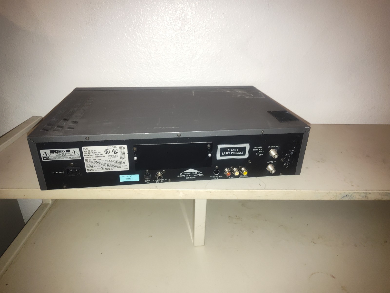 Philips CD-i Home Console Black Composite RCA RF Multimedia Player