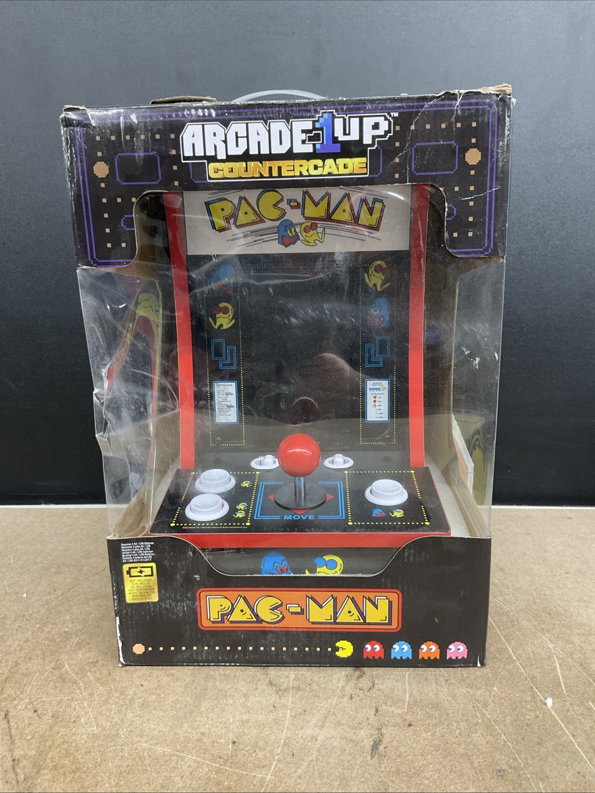 PAC-Man Countercade – 3 Classic Games Retro Game Console Portable For Parts