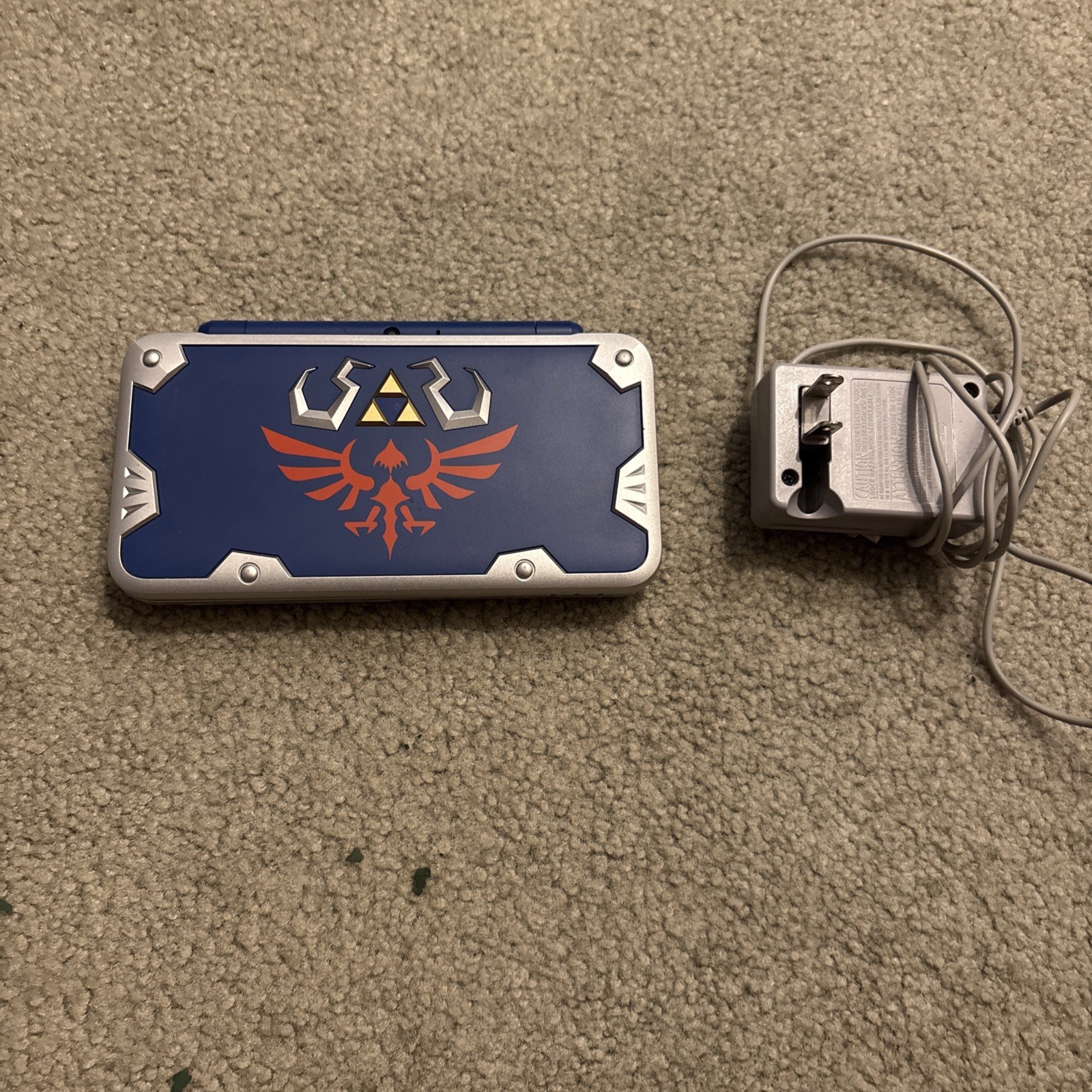 Nintendo New 2DS XL Hylian Shield Edition Handheld Console Tested W/ Charger