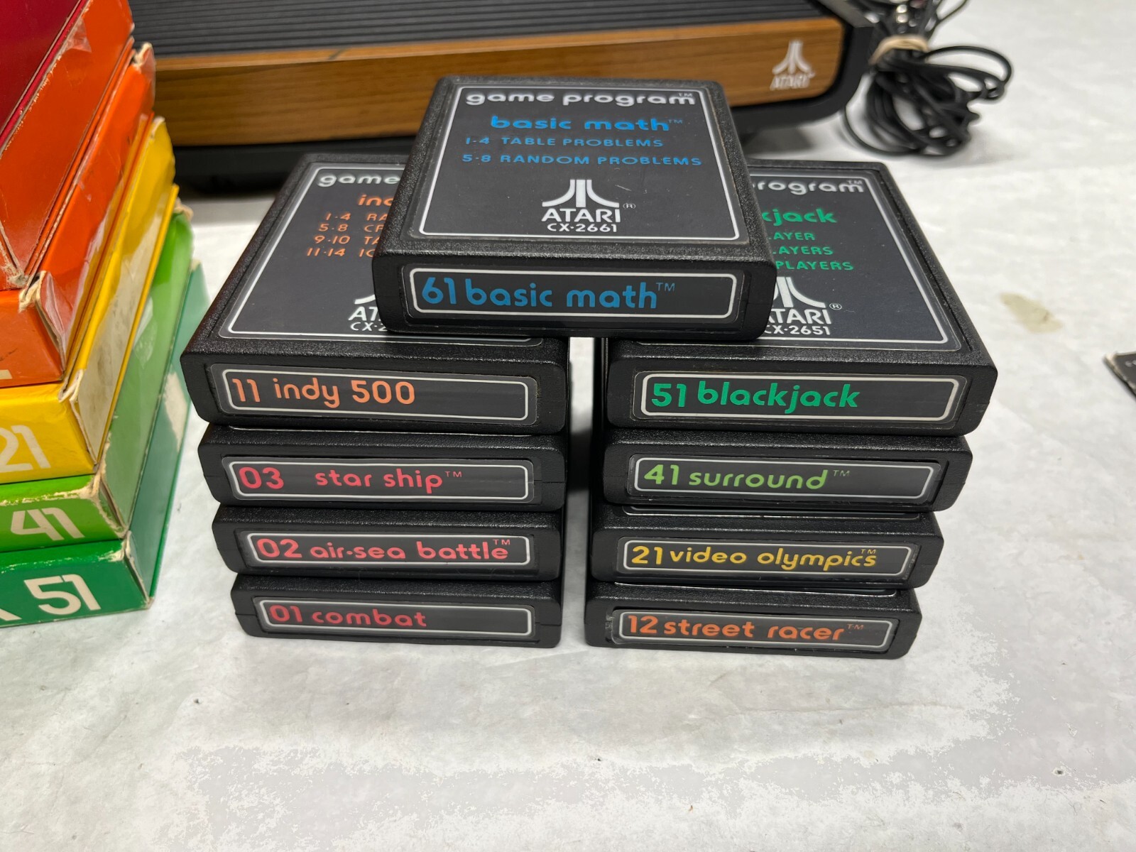 1977 ATARI VCS Launch Console System Heavy Sixer Original Box + CX-10 Gatefold