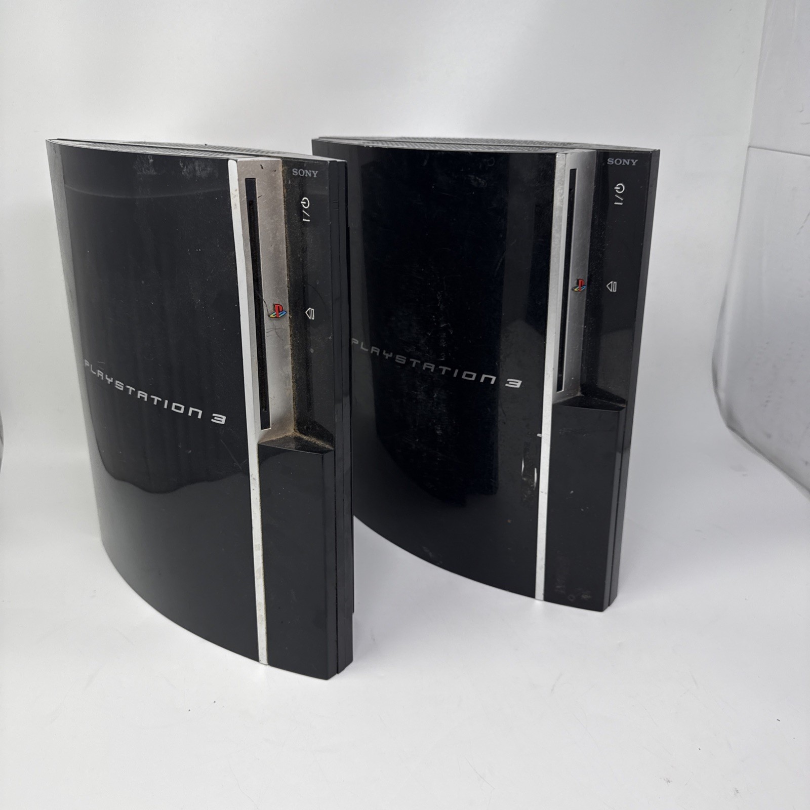 Lot Of 2 Broken Sony PlayStation 3 PS3 Original Consoles Parts CECHK01 CECHP01