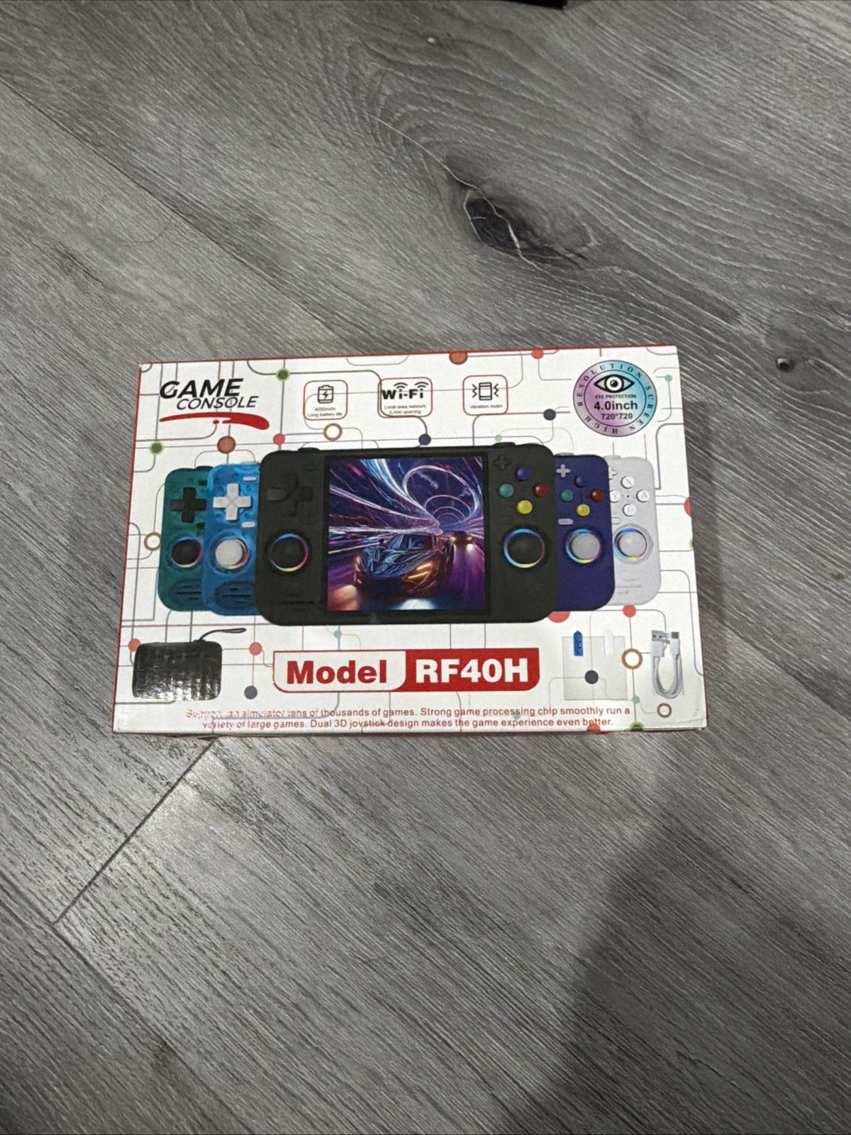 New Box Game Console 4” Screen RF40H Handheld Supports 10000s of Games