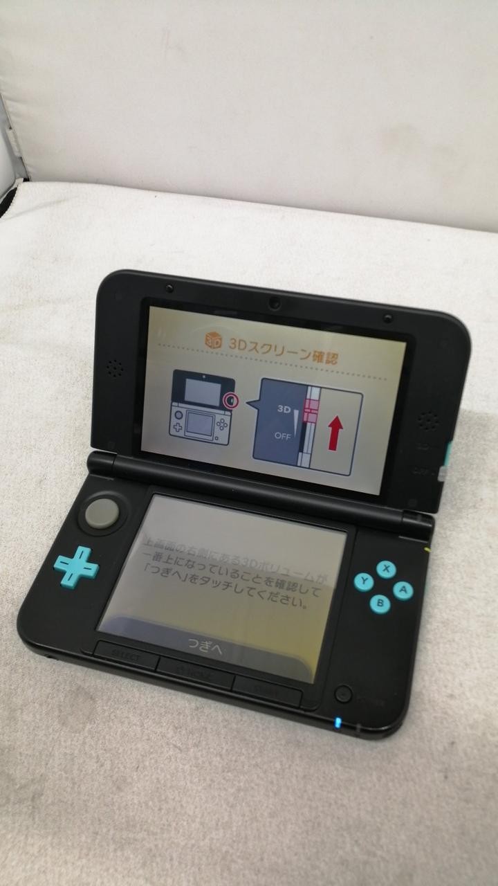 Nintendo 3DS LL SPR-001 Turquoise & Black Console Used