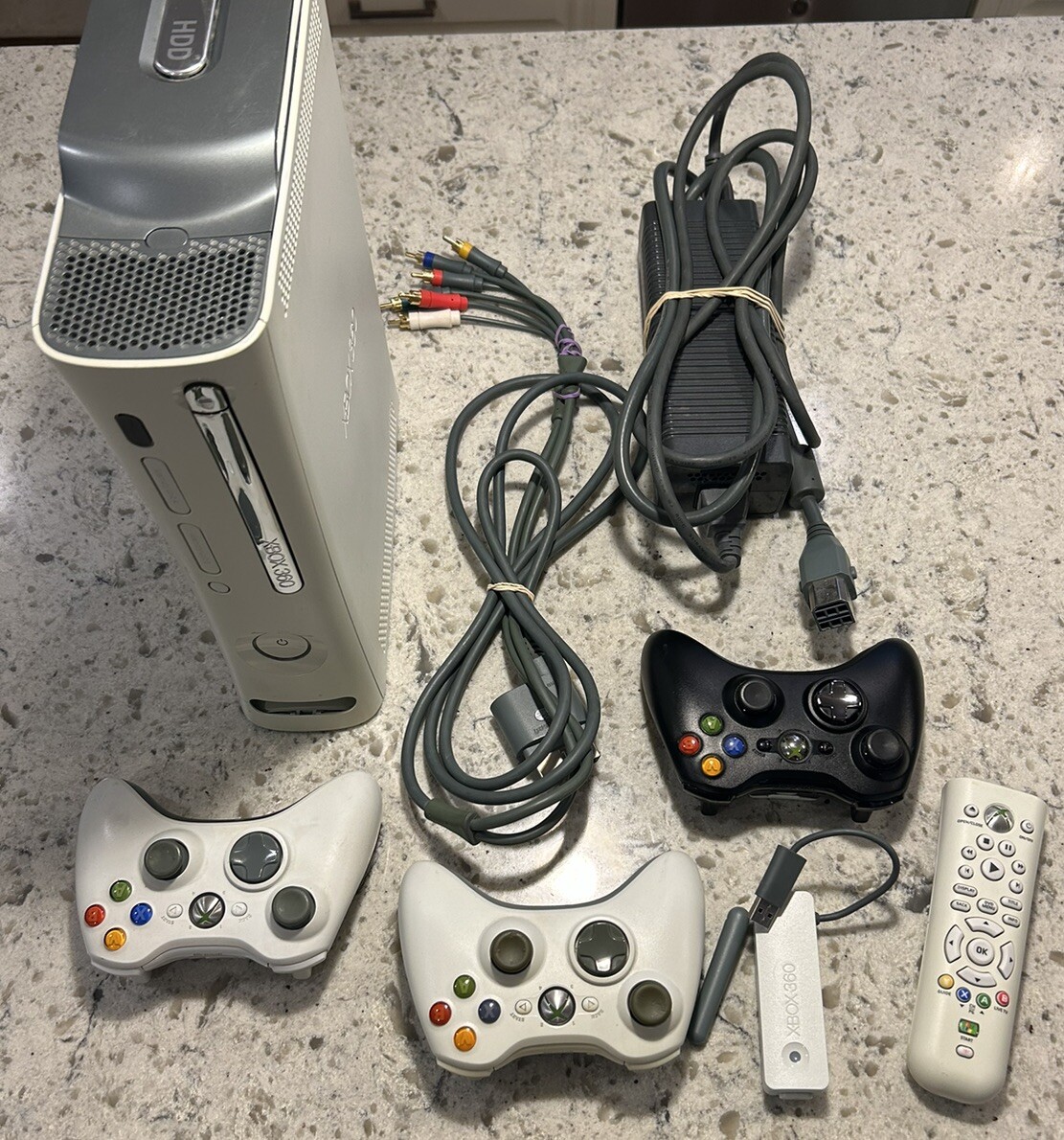 Microsoft Xbox 360 Pro System Bundle 60GB White Console Comes With 9 Games! WOW!