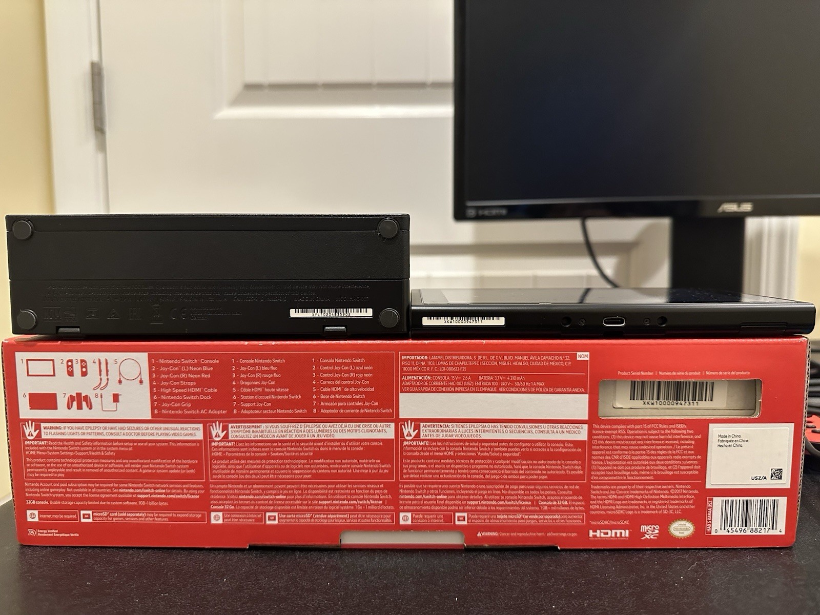 Nintendo Switch CIB + extra Joy Cons, Pro Controller, Case, & 256GB microSD card
