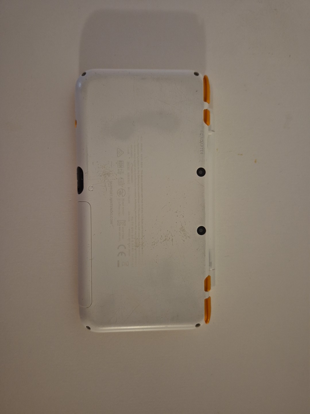 Nintendo 3DS Handheld System Orange and White! With Charger and Stylus!