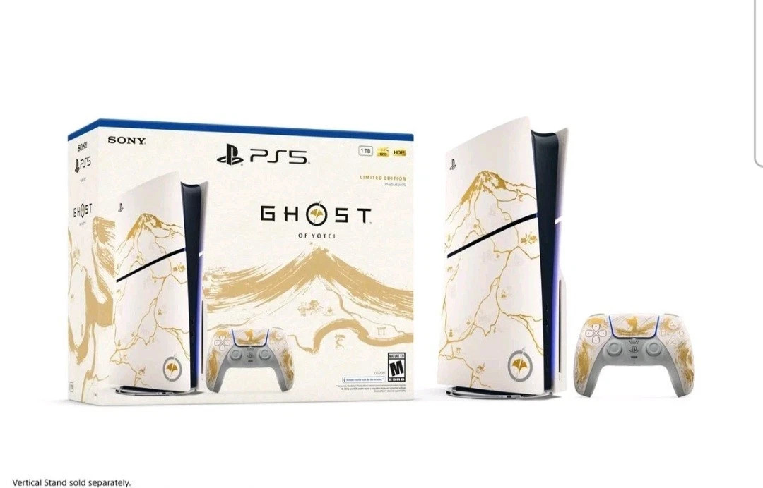 New! Playstation 5 PS5 Console Ghost of Yotei Gold Limited Edition 1TB Disc