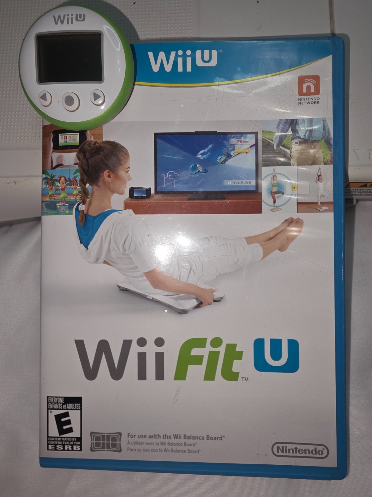 Nintendo Wii U 32GB Black Deluxe Console Bundle – 5 Games & Wii Fit Bundle -READ