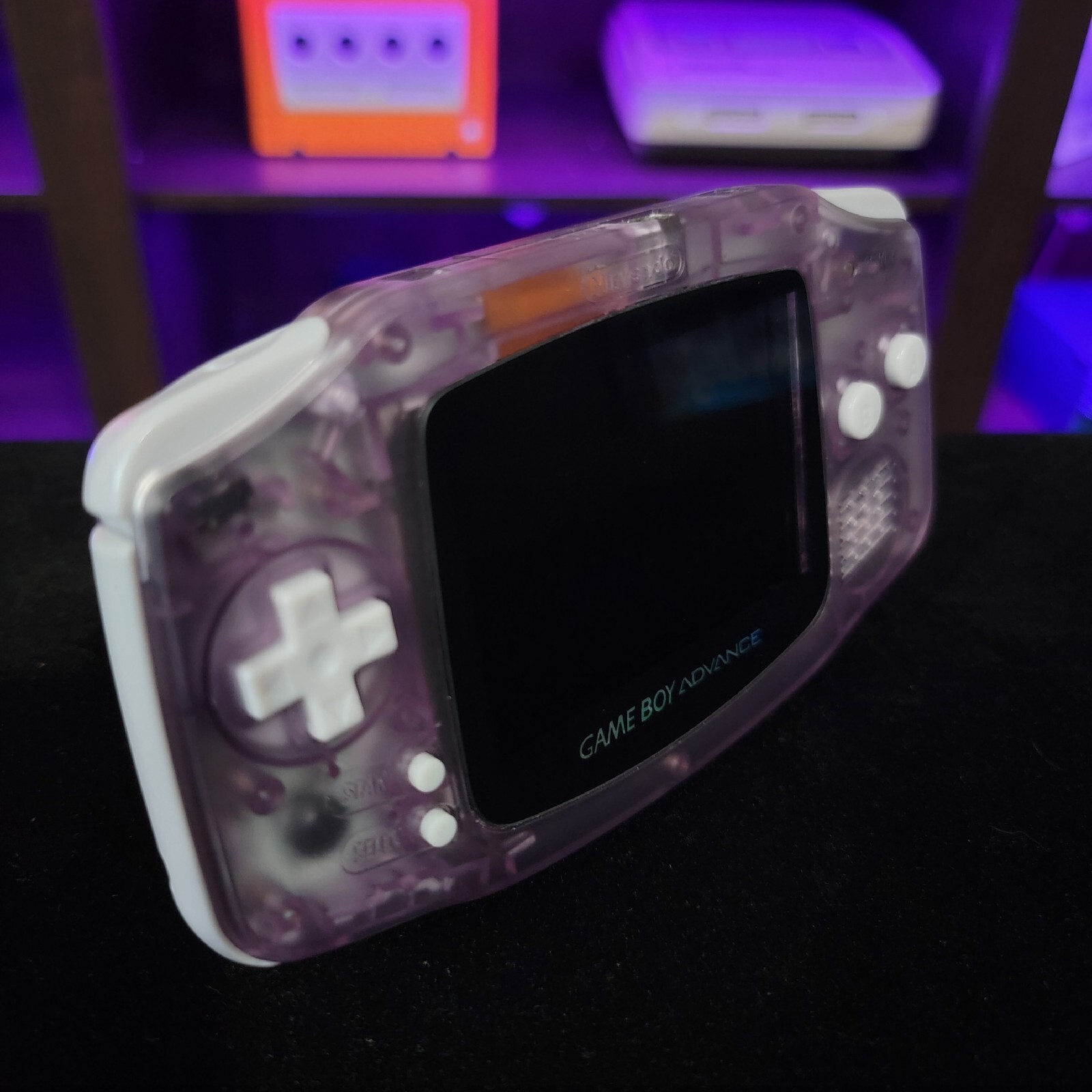 Atomic Purple Game Boy Advance GBA iPS LCD Usb-C 1800 mAh Rechargeable Battery