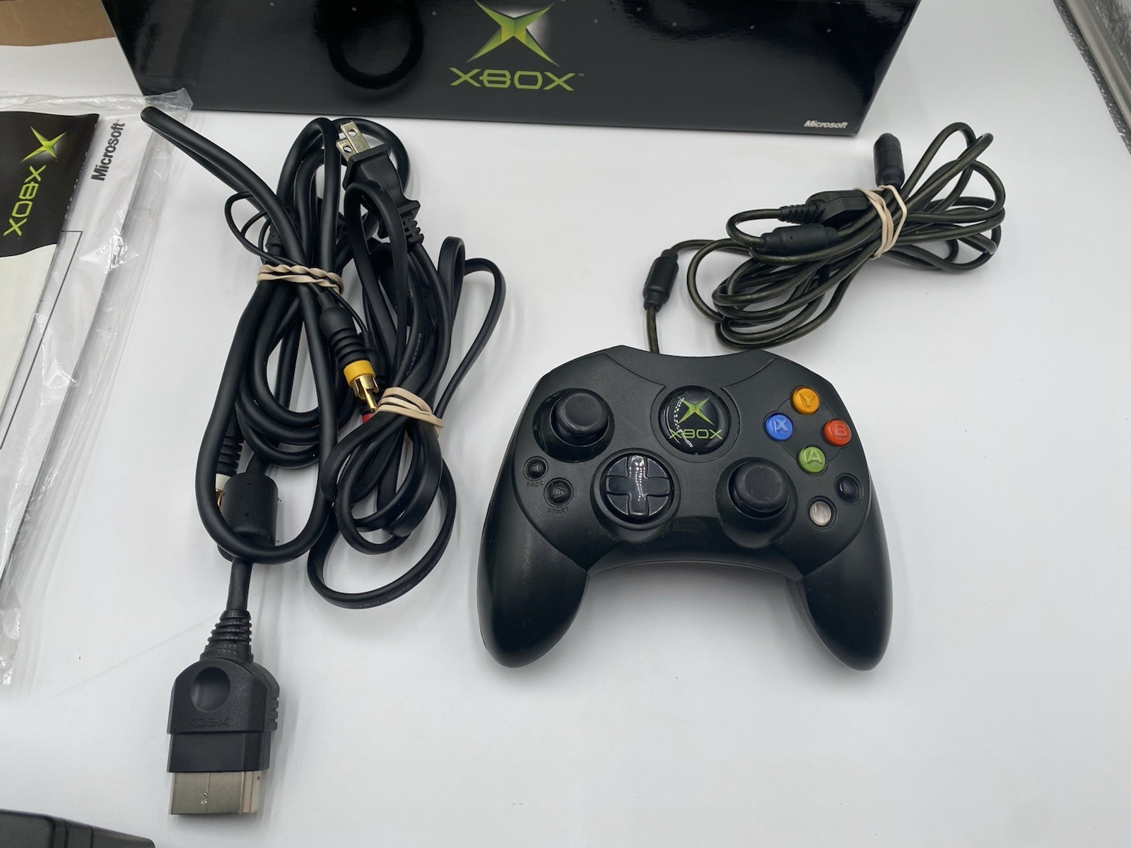 Microsoft Xbox Original video game system console CIB complete in box w/ foam