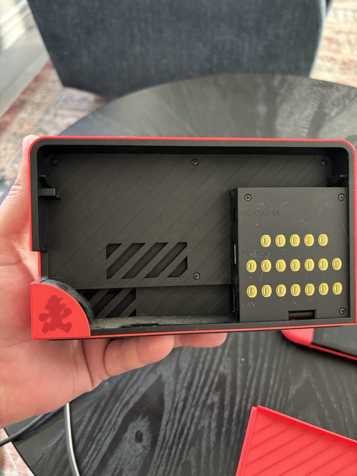 Nintendo Switch OLED Mario Edition Red with Dock Station and Power Cords