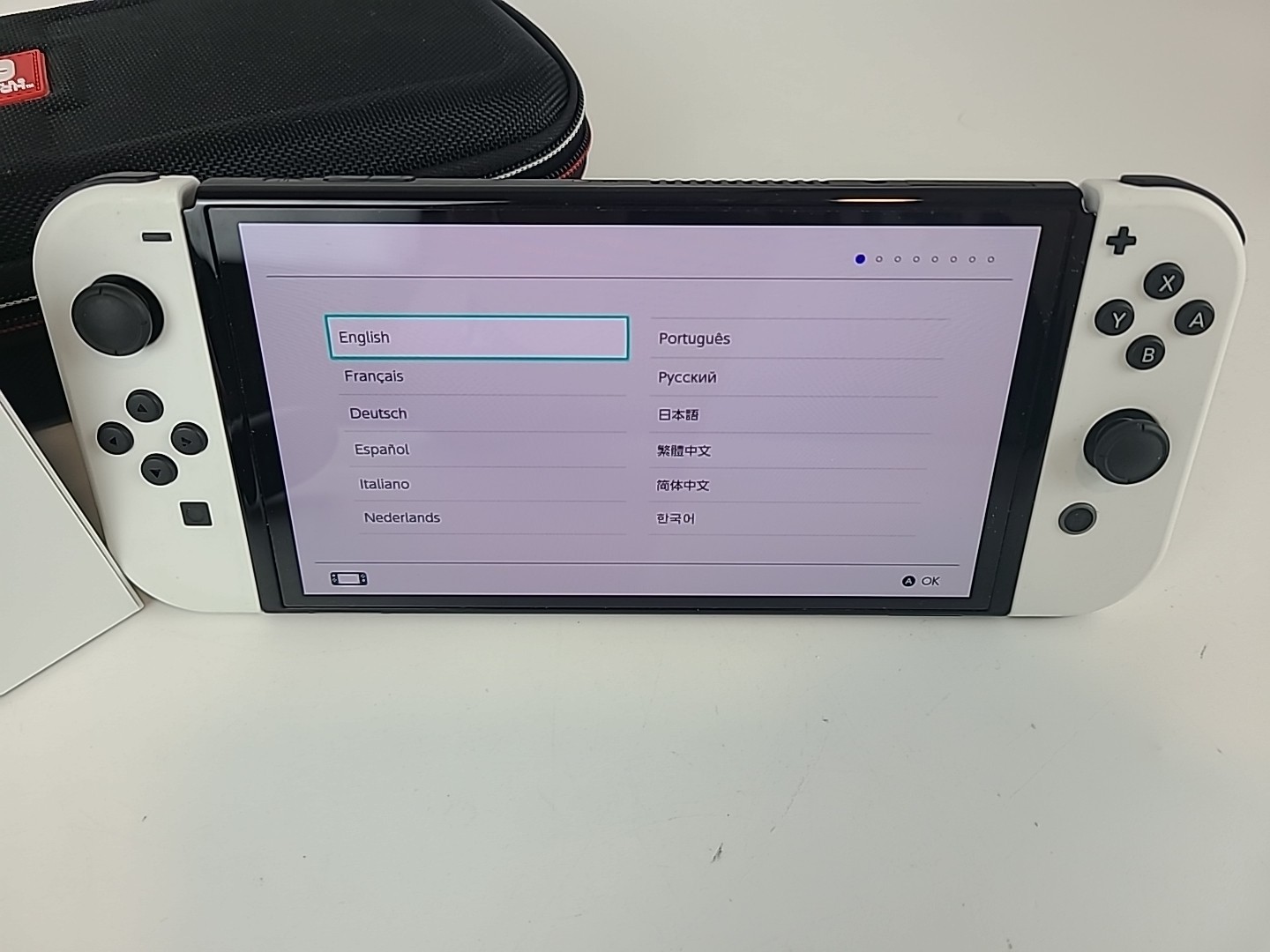 Nintendo Switch OLED 64GB White Joy-Con Console w/ Dock Wi‑Fi USB‑C HEG-001