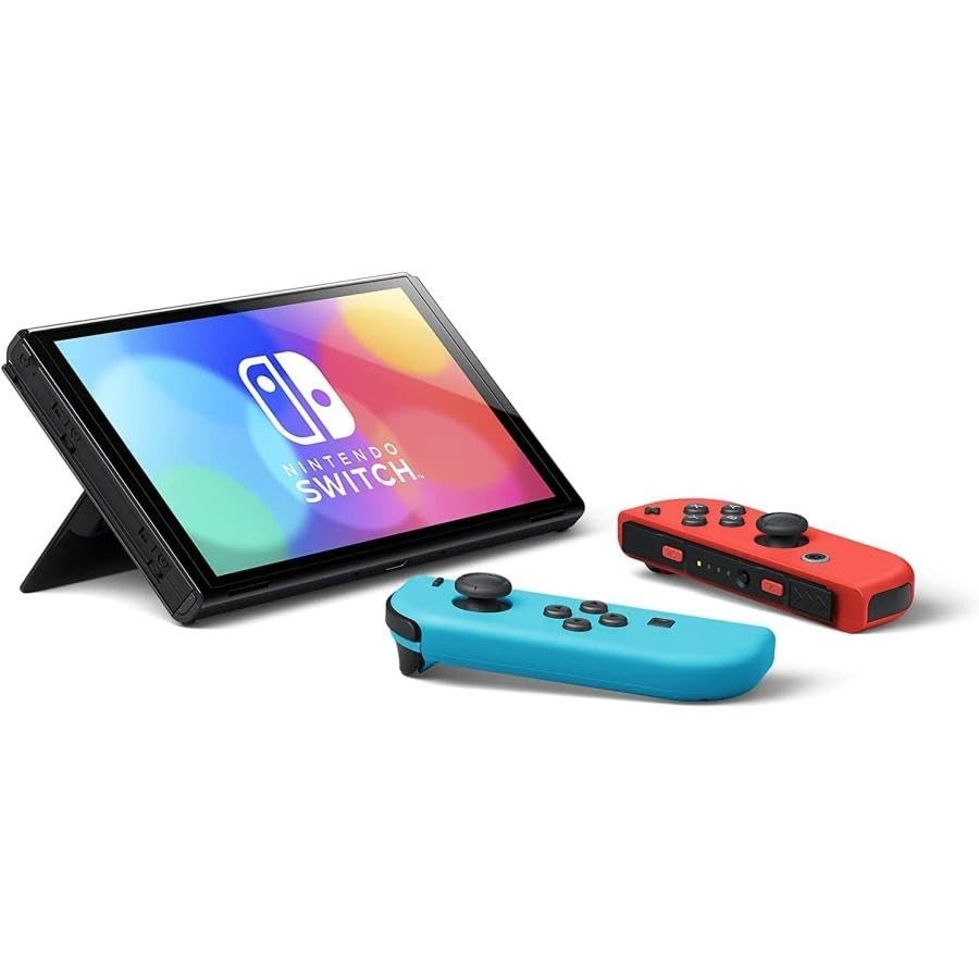 Nintendo Switch OLED 64GB Neon Red Blue Joy-Con Regional Free, Japanese spec