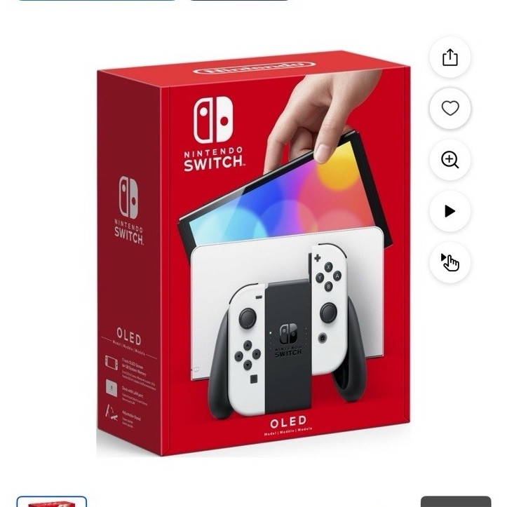 Nintendo Switch OLED Model Console 64GB White Joy-Con, USB-C, HEG-001