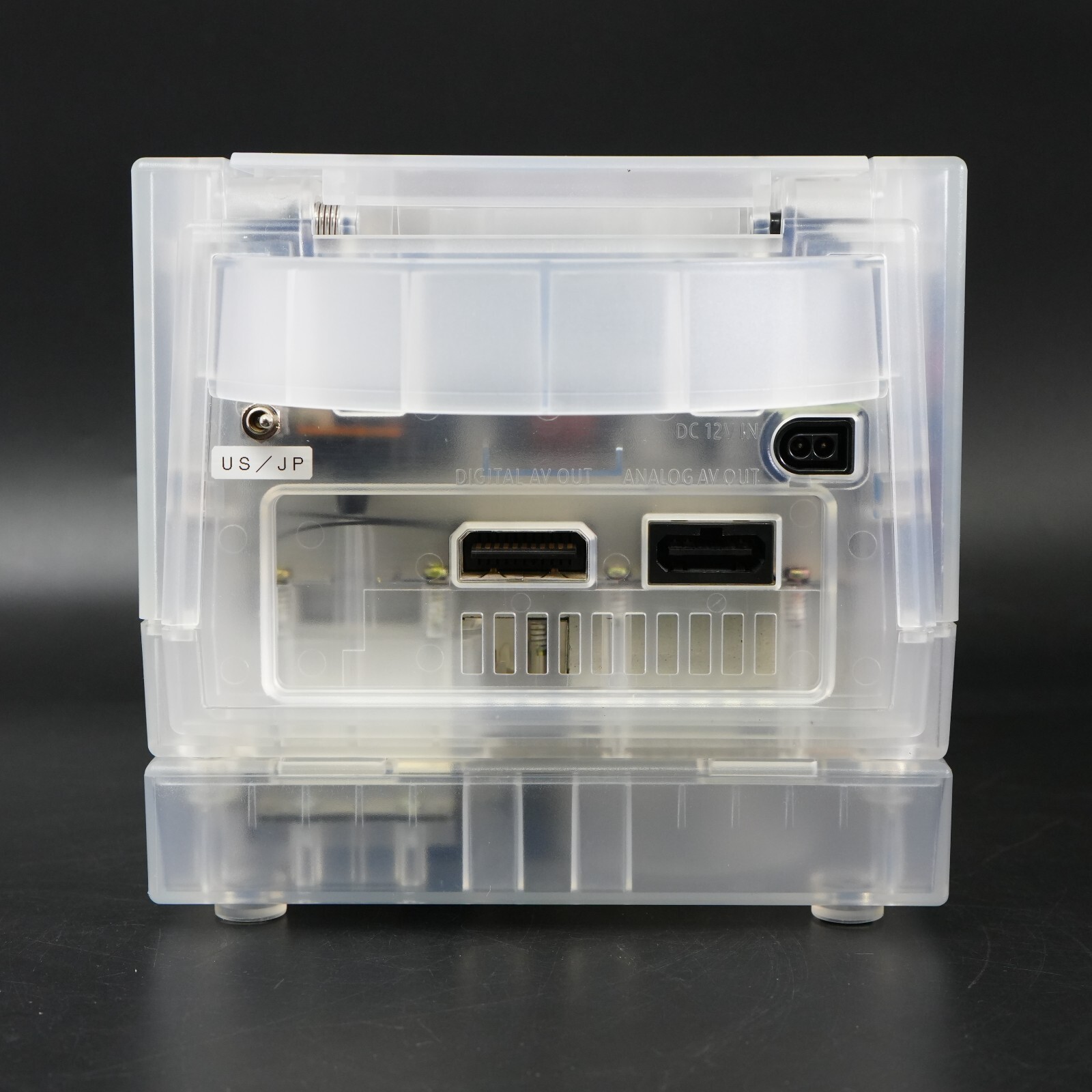 Nintendo GameCube Clear white Shell NTSC U-C/J Region Switch Mod w/GB Player