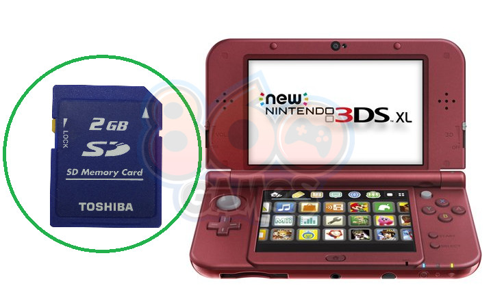 Replacement 2GB Memory Card for New Nintendo 3DS XL Console