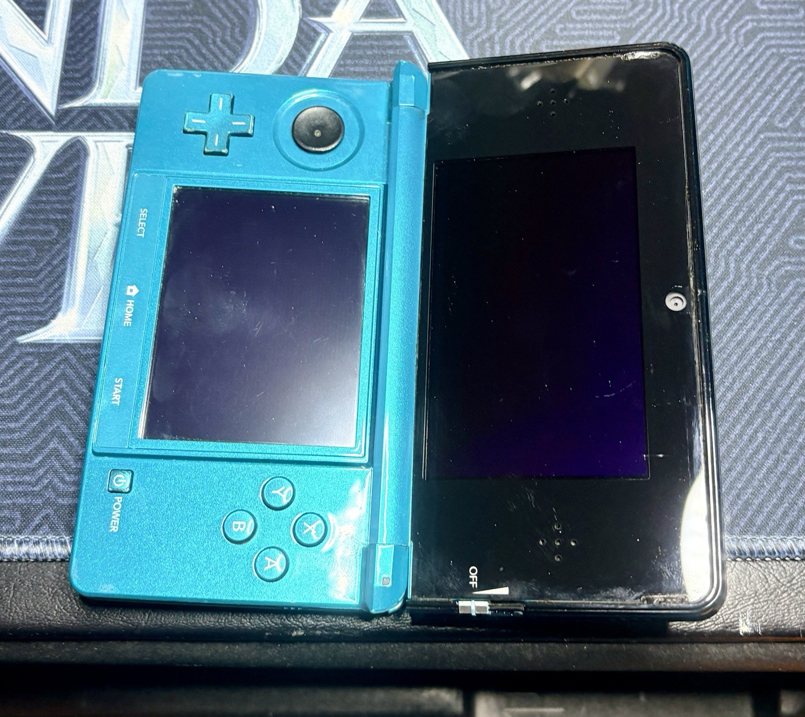 Nintendo 3DS Aqua Blue Handheld Console (Japanese) – Tested Working – Mario Kart