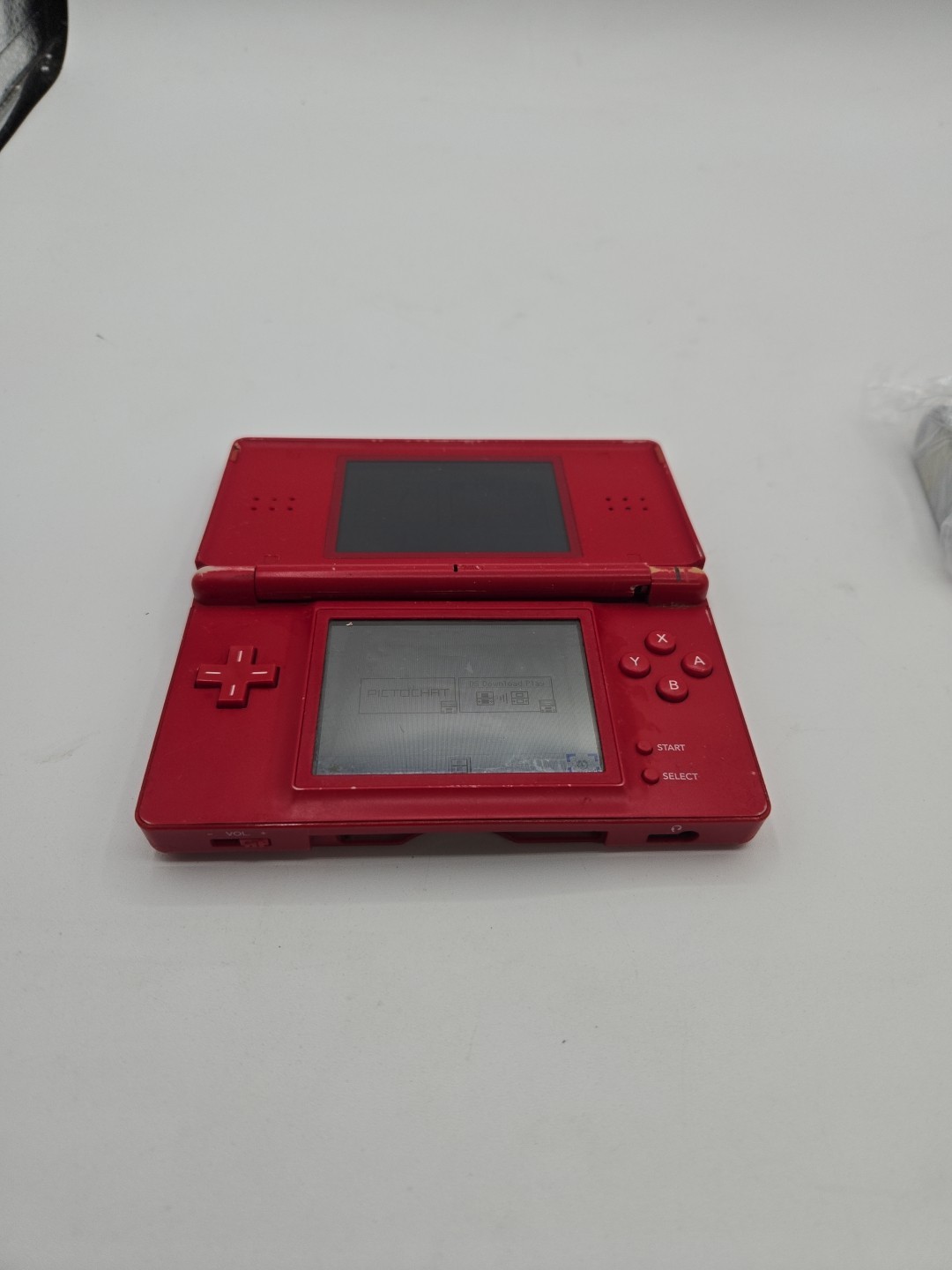 Nintendo DS Lite Red Super Mario Edition charger – Hinge Cracked Parts Only