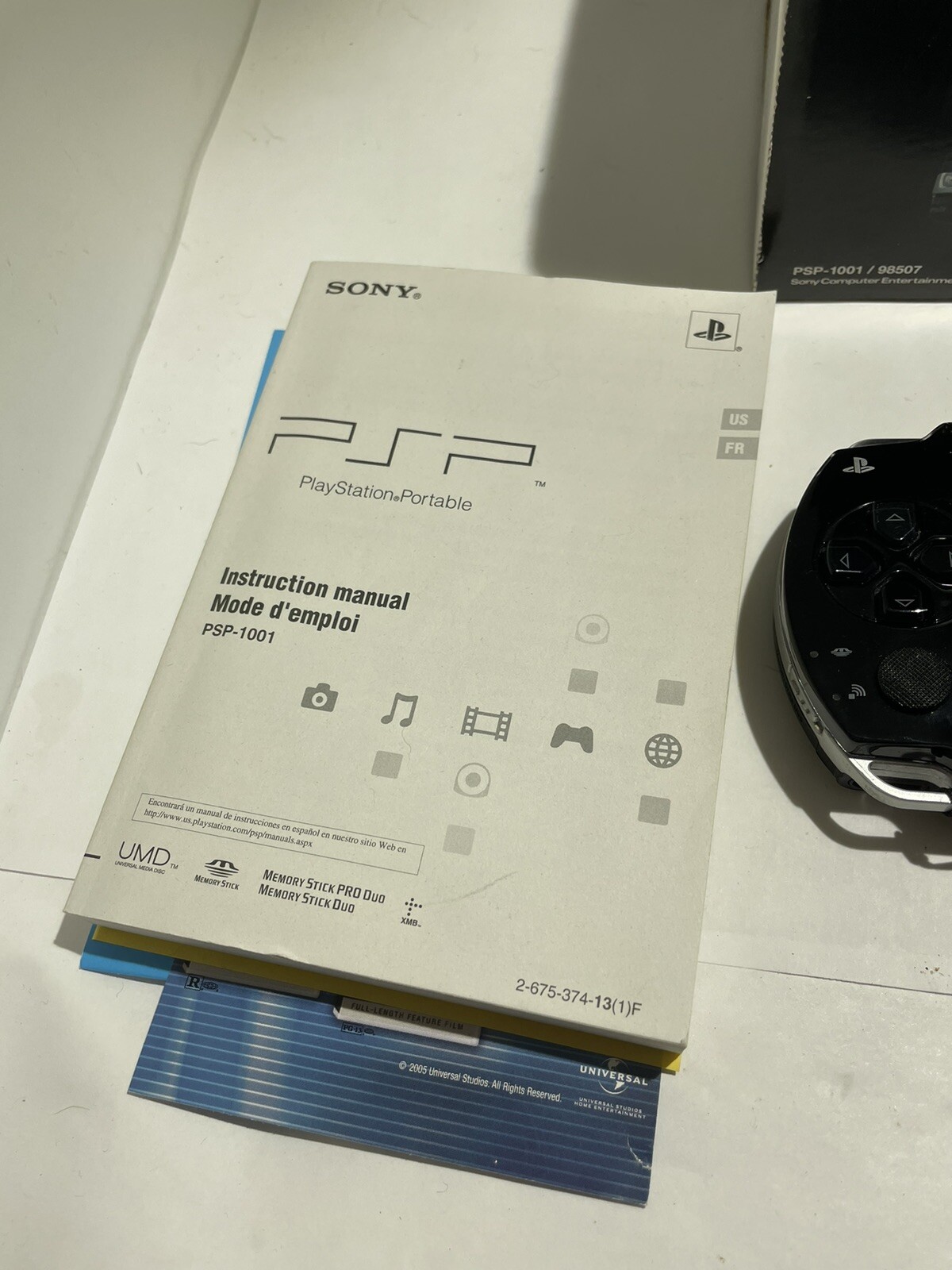 Sony PSP 1000 Black Handheld Console! In Box! Paperwork! Charger! READ!