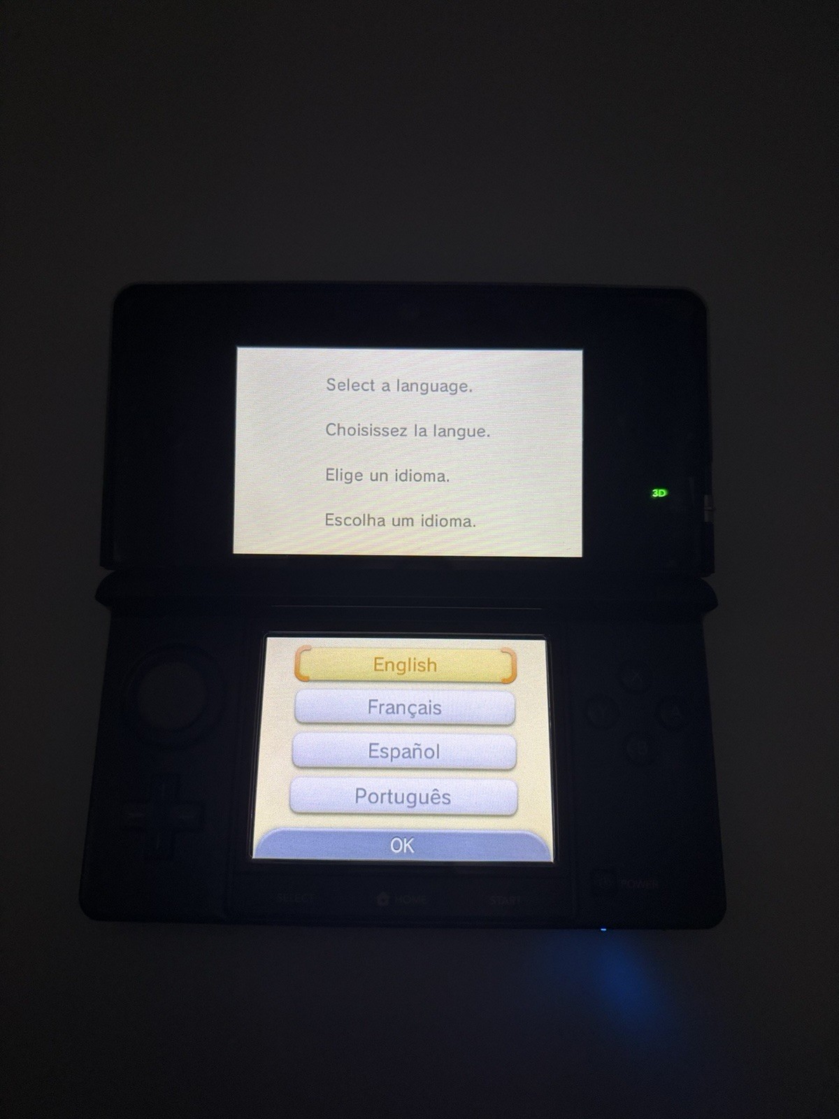 Nintendo 3DS Handheld System Cosmo Black USA Version 32GB SD