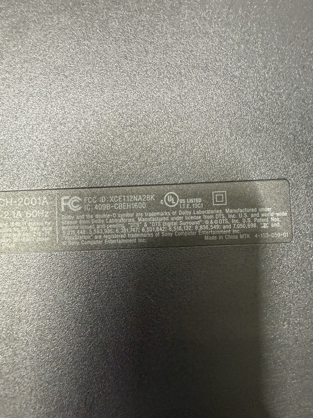 Sony PlayStation 3 Slim Console – Black; CECH-2001A