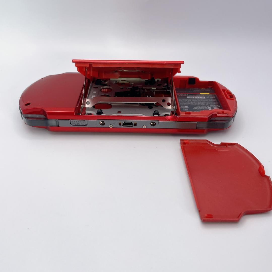 [Excellent Condition] SONY PSP-3000 Console, Radiant Red, with Charging Cable