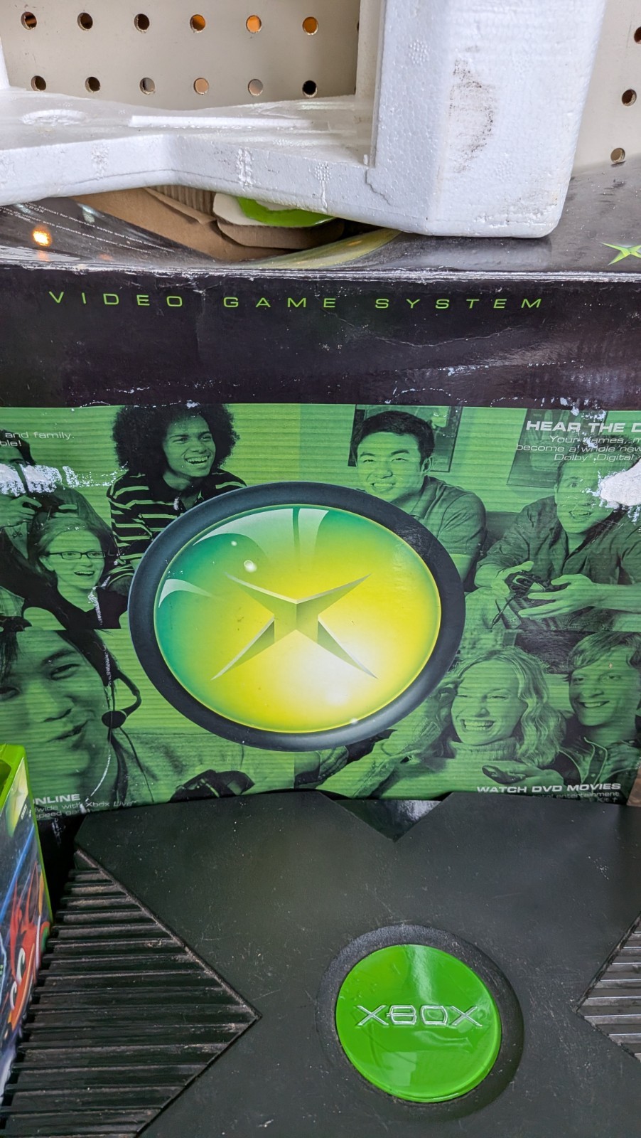 Xbox Original Console Bundle in Box – 10 Games – OEM Cables + Controller Tested