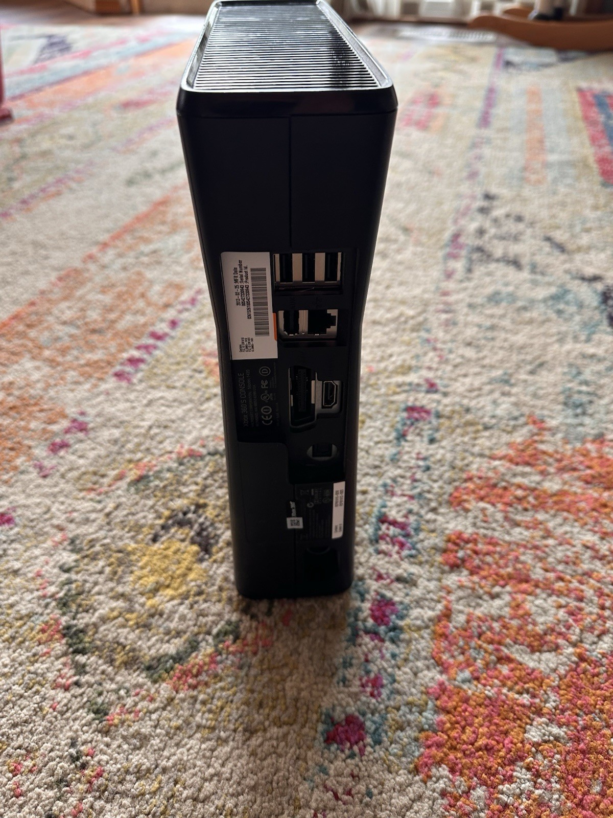 Microsoft Xbox 360 E Black Home Console HDMI Ethernet USB Wi-Fi Capability
