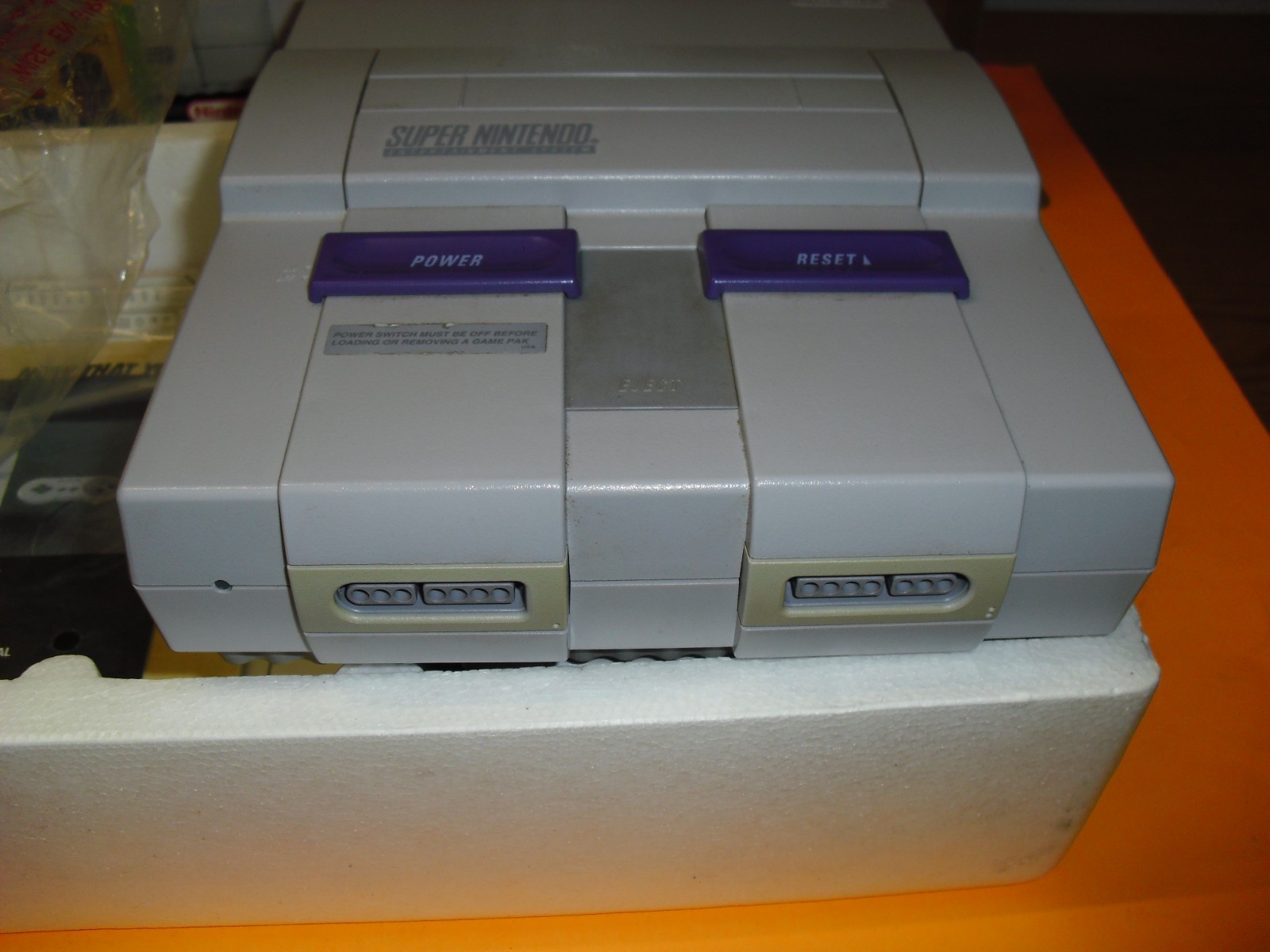 SNES Control Set Home Run Bundle w/o Ken Griffey game complete in box system!