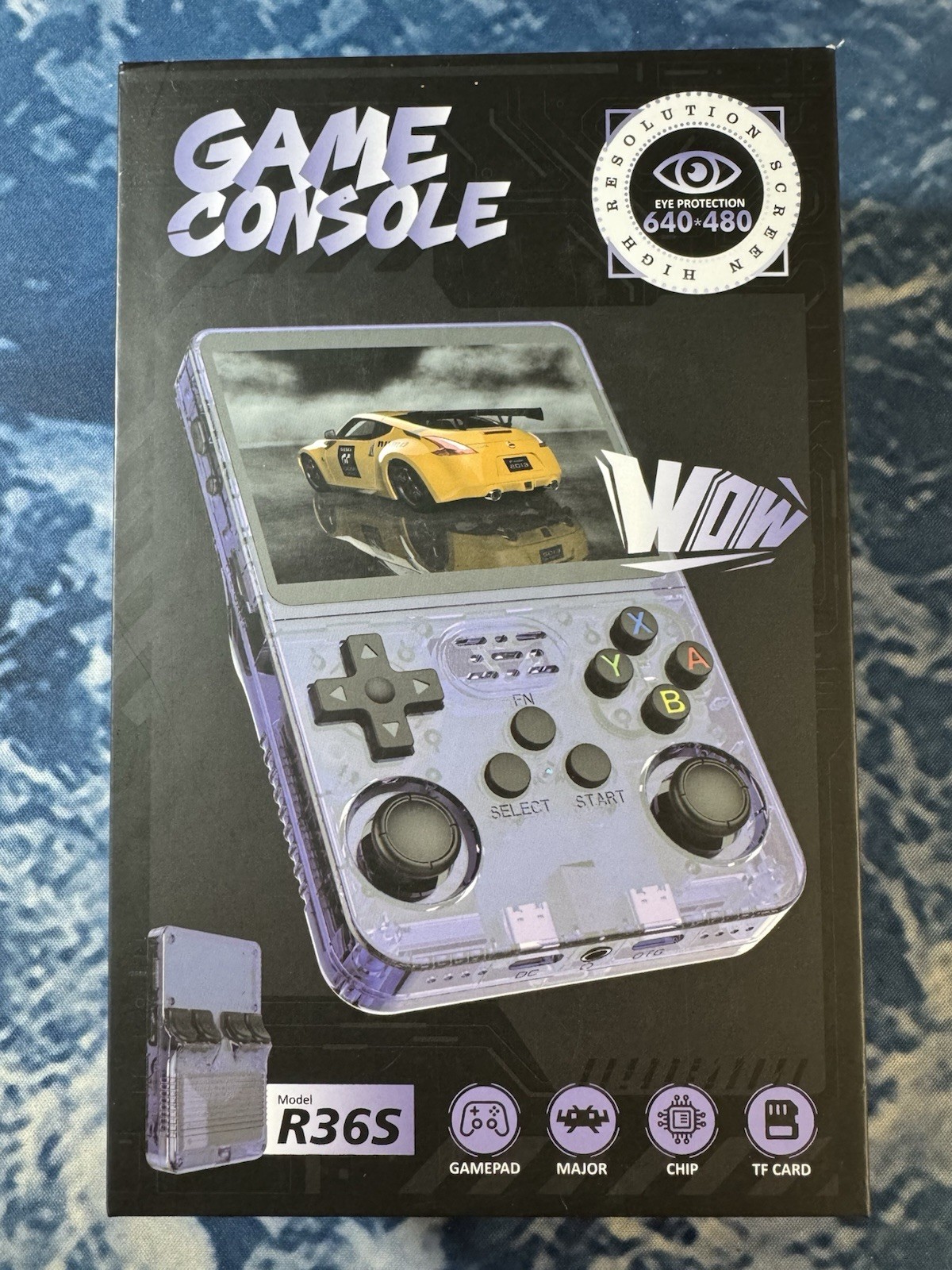 R36S New Retro Handheld Video Game Console 64GB 3.5″ Screen 15000 Games (White)