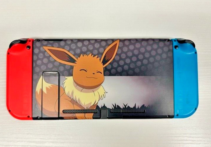 Nintendo Switch 32GB Gray Console with Red and Blue Joycons (Eevee Skin)