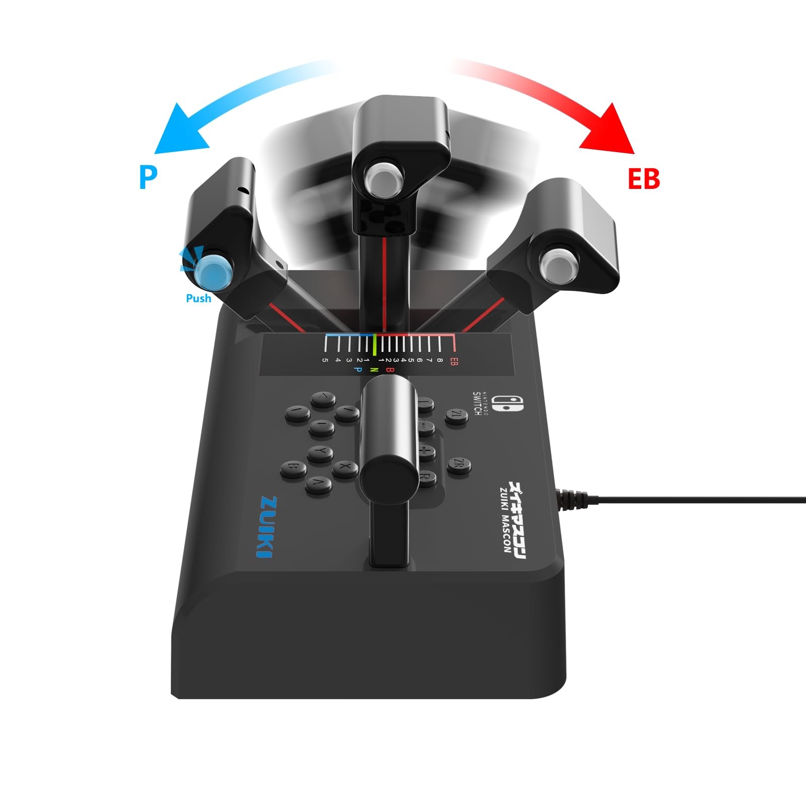 Zuiki Train Controller Switch Black Steam Compatible Licensed Japan Game Gear