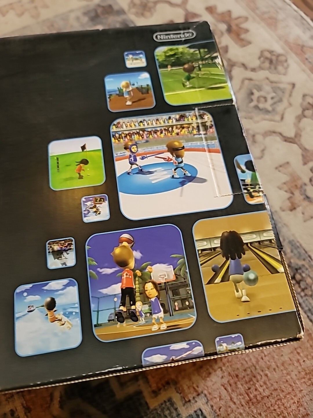 Nintendo Wii: Wii Sports + Wii Sports Resort Black !BOX ONLY! SEE PHOTOS READ