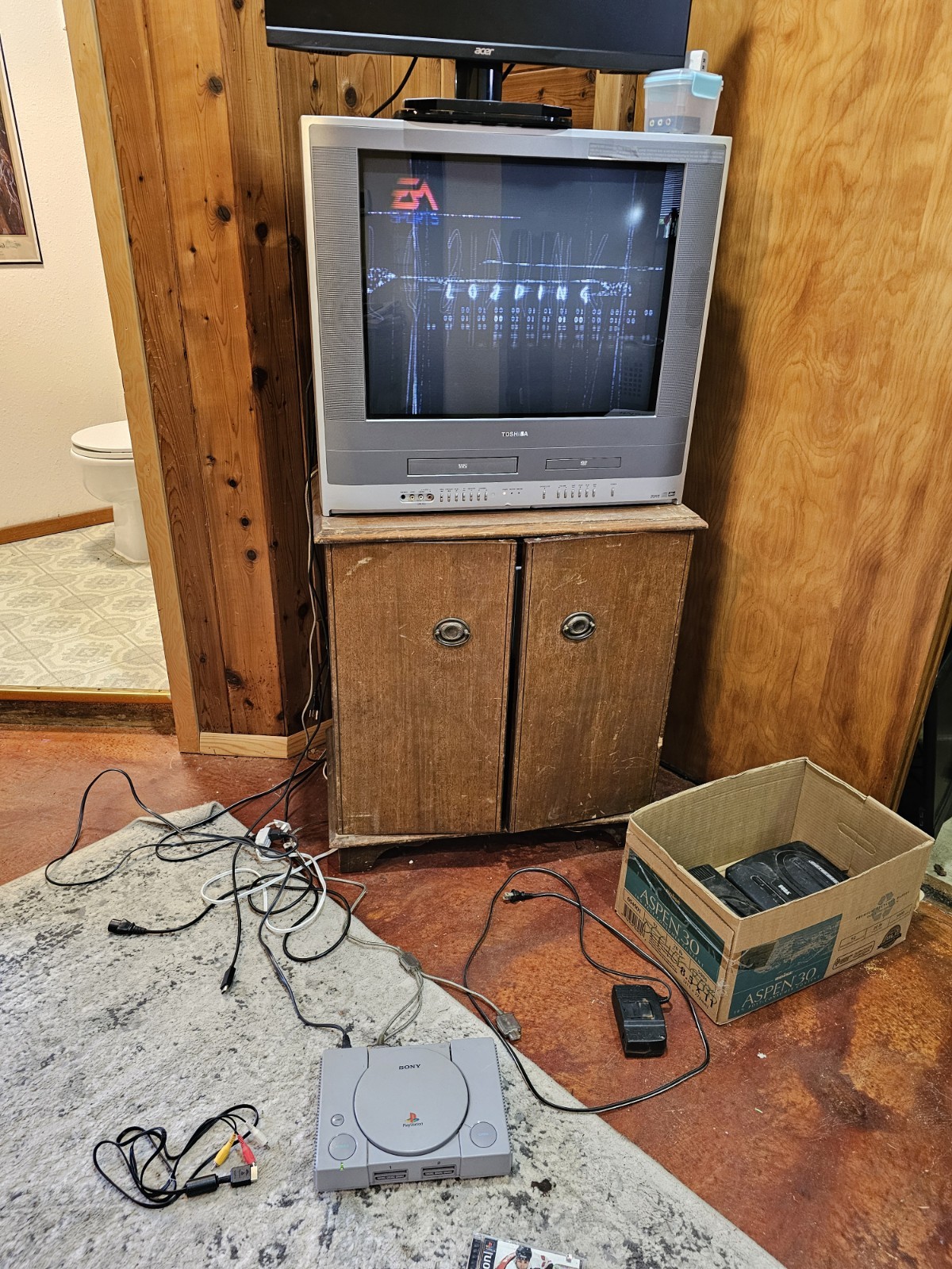 Sony PlayStation 1 Launch Edition Home Console – Gray – Works! W/ Cables 🔥